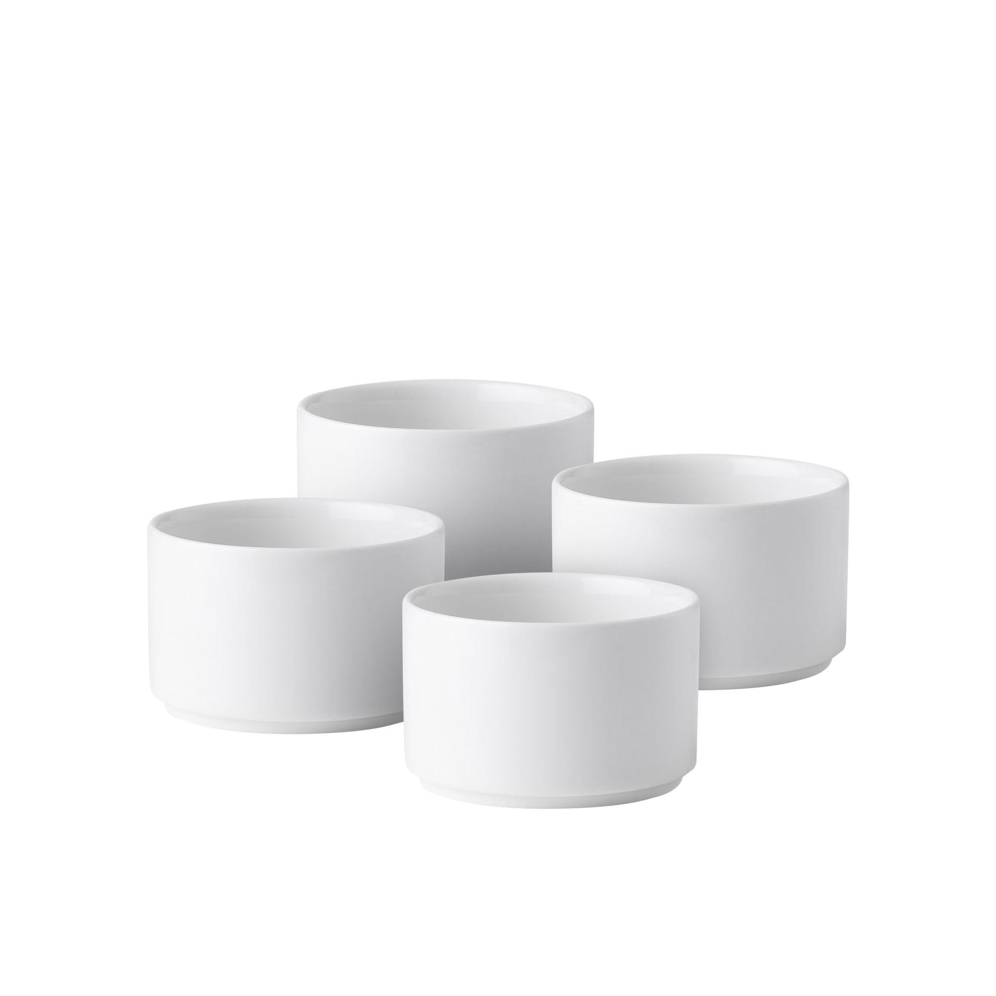Noritake Stax White Mini Bowl Set of 4 Image 1