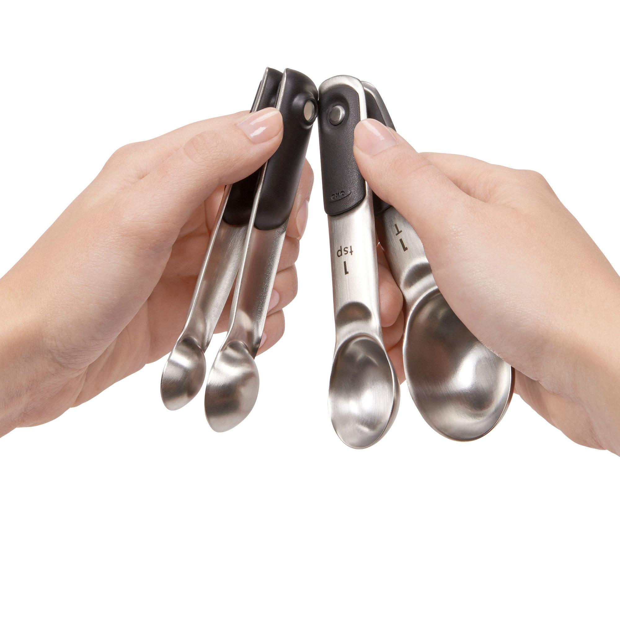 OXO Good Grips Stainless Steel Measuring Spoon Set 4pc Image 4