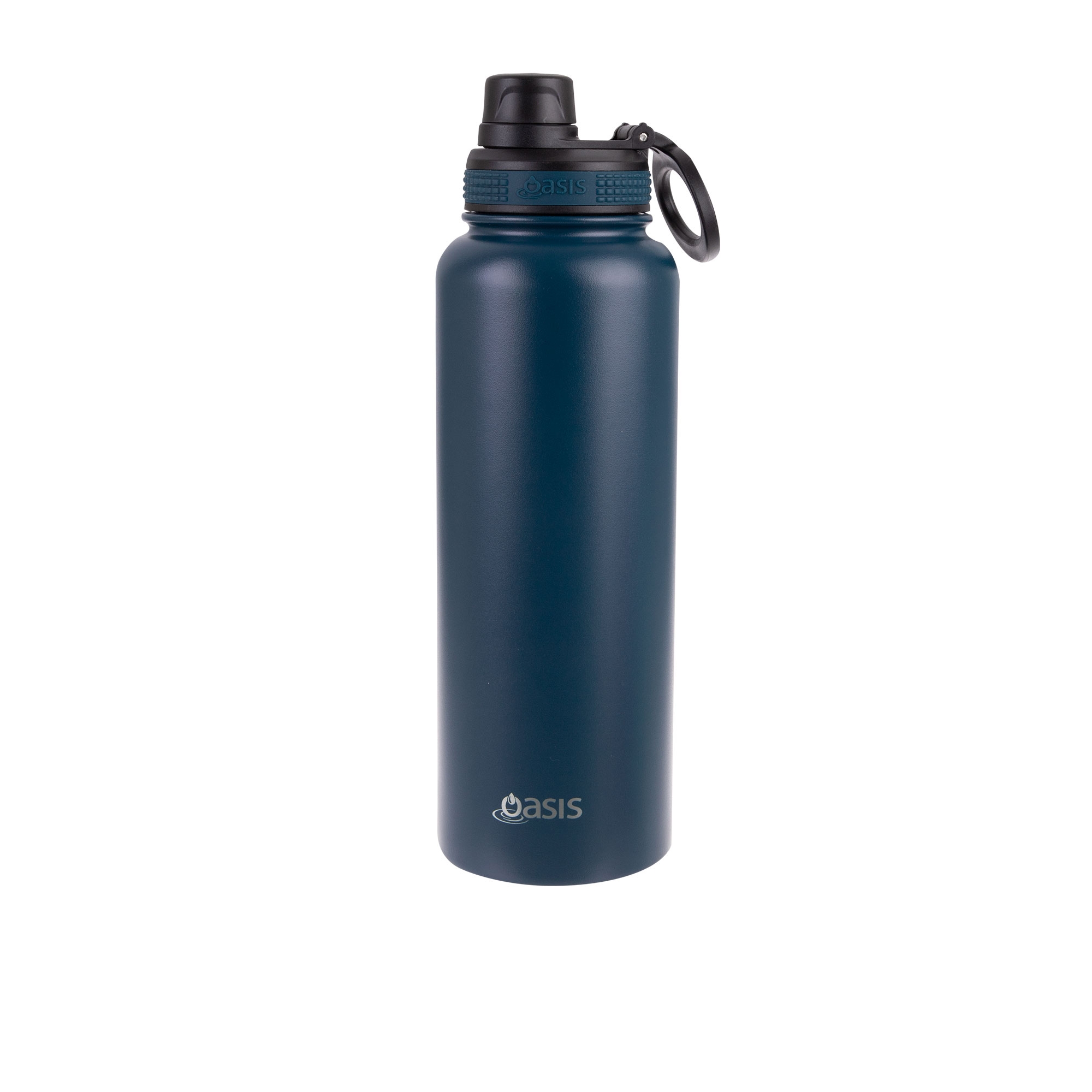 Oasis Challenger Double Wall Insulated Sports Bottle 1.1L Navy Image 1