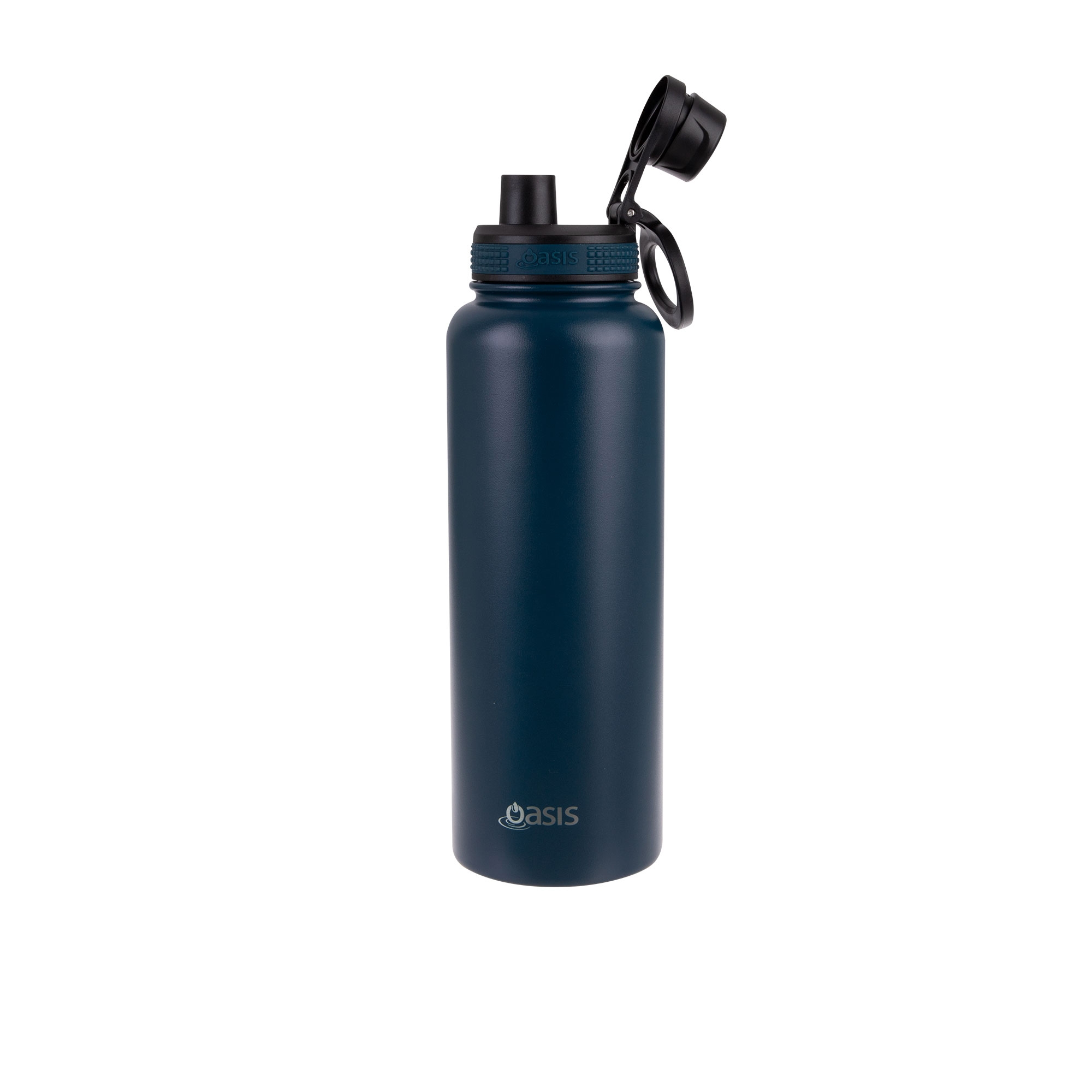 Oasis Challenger Double Wall Insulated Sports Bottle 1.1L Navy Image 2