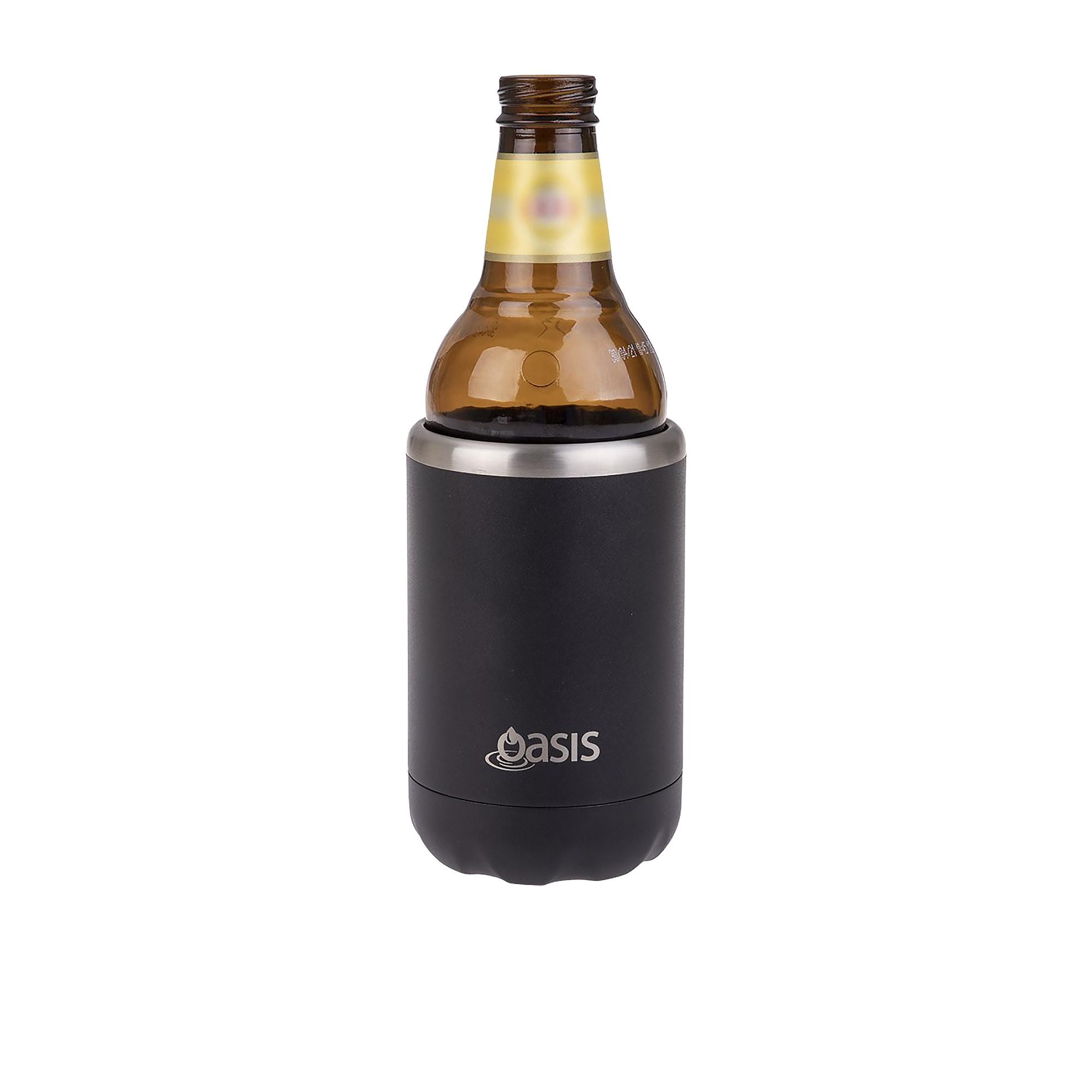 Oasis Double Wall Insulated Cooler Can 375ml Black Image 3