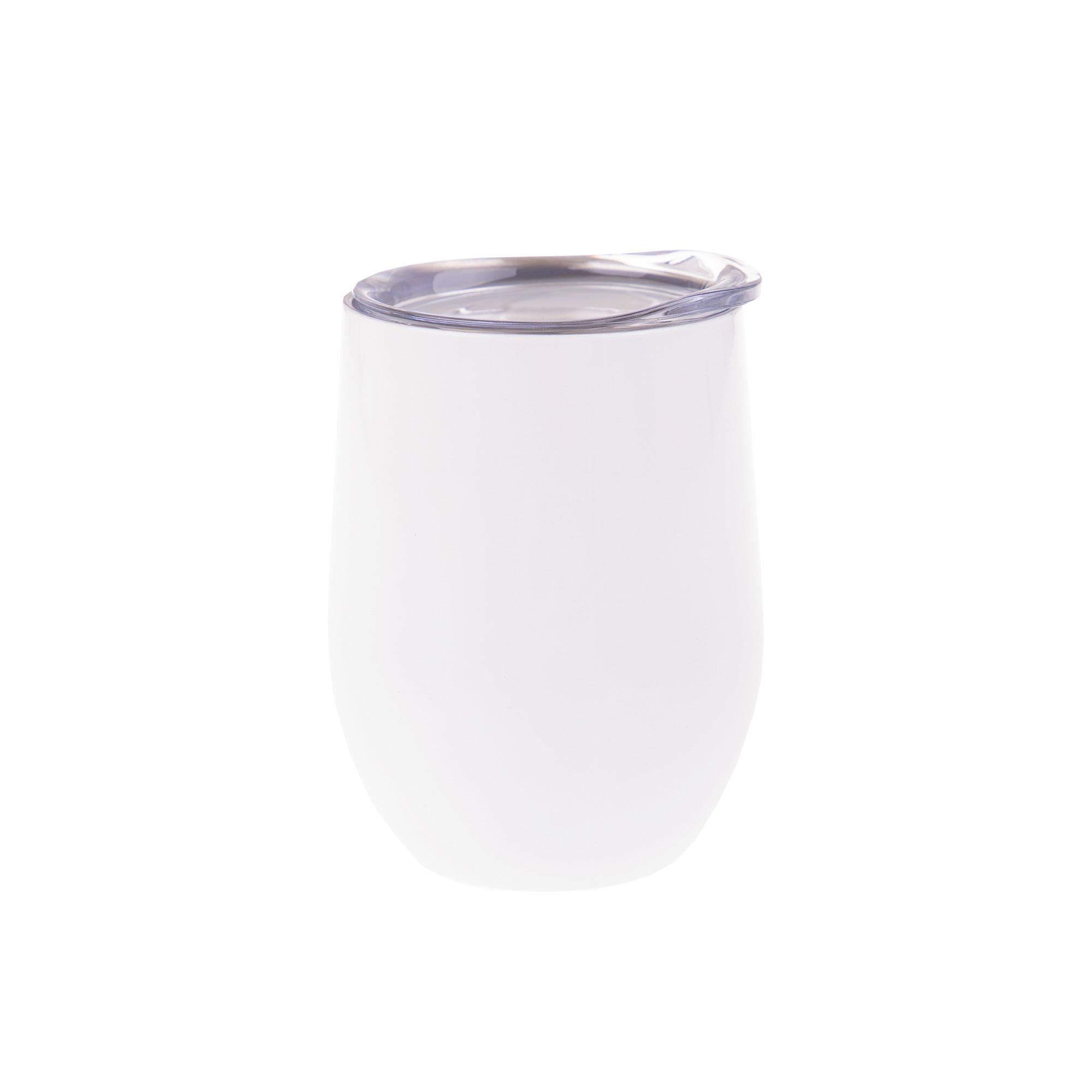 Oasis Double Wall Insulated Wine Tumbler 330ml White Image 1