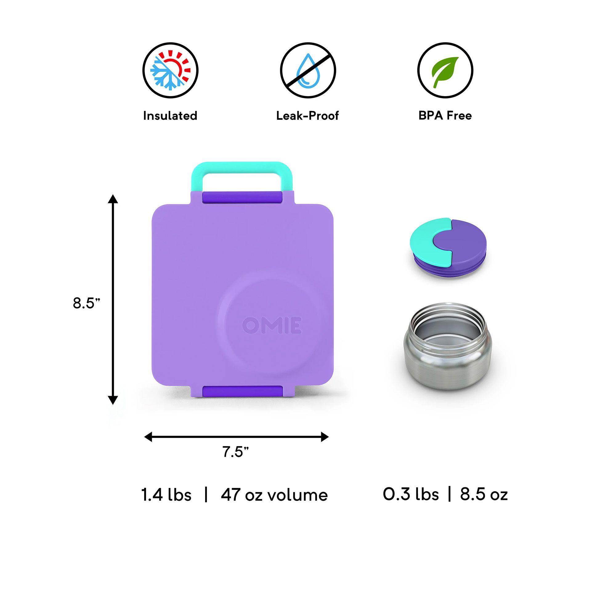 Omie OmieBox Hot and Cold Bento Box Purple Plum Image 5
