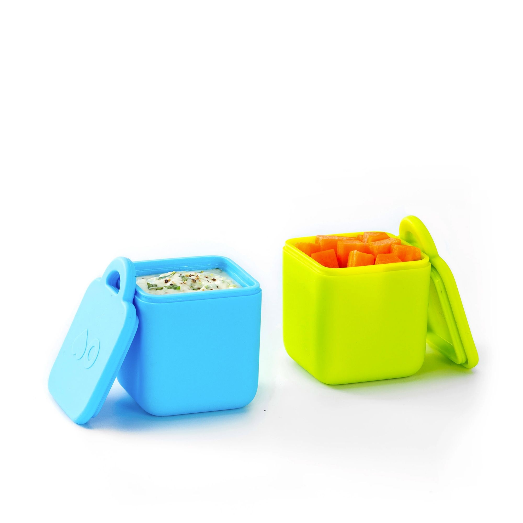 Omie OmieDip Silicone Dip Container Set of 2 Blue and Lime Image 4