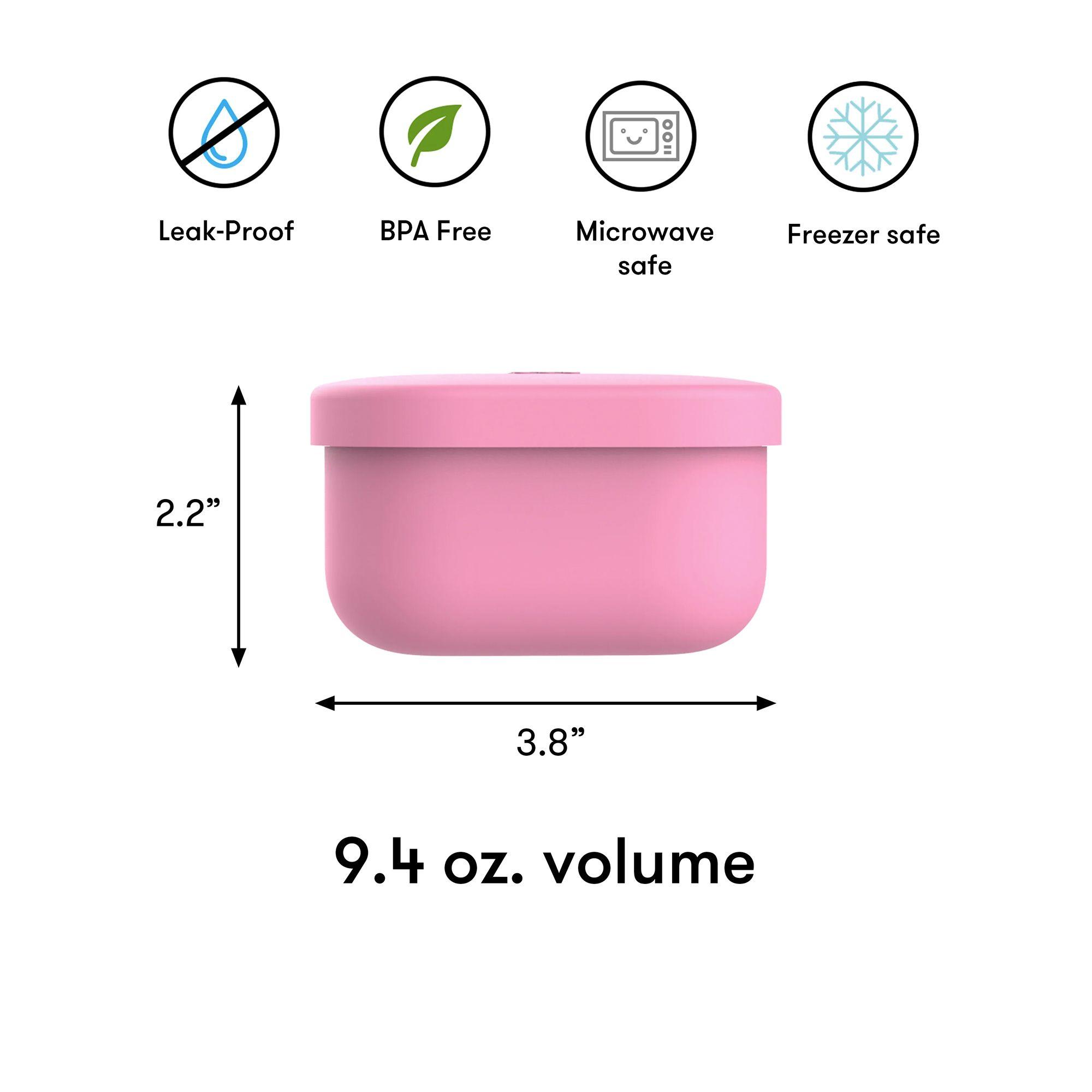 Omie OmieSnack Silicone Snack Container 280ml Pink Image 5