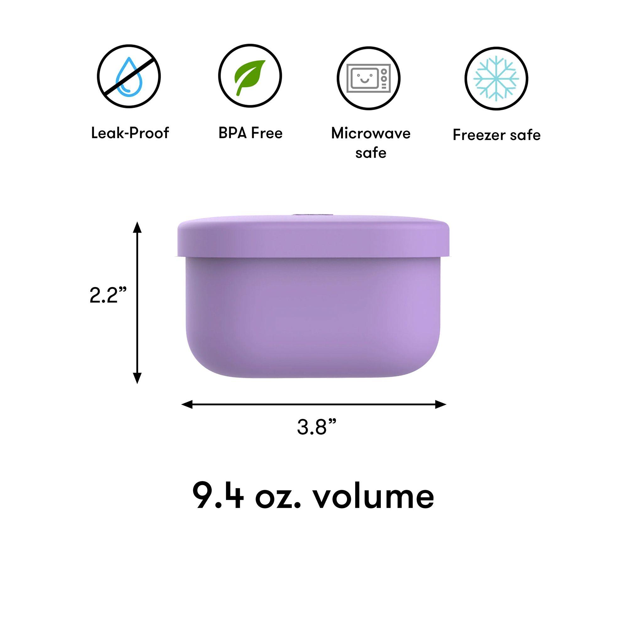 Omie OmieSnack Silicone Snack Container 280ml Purple Image 5