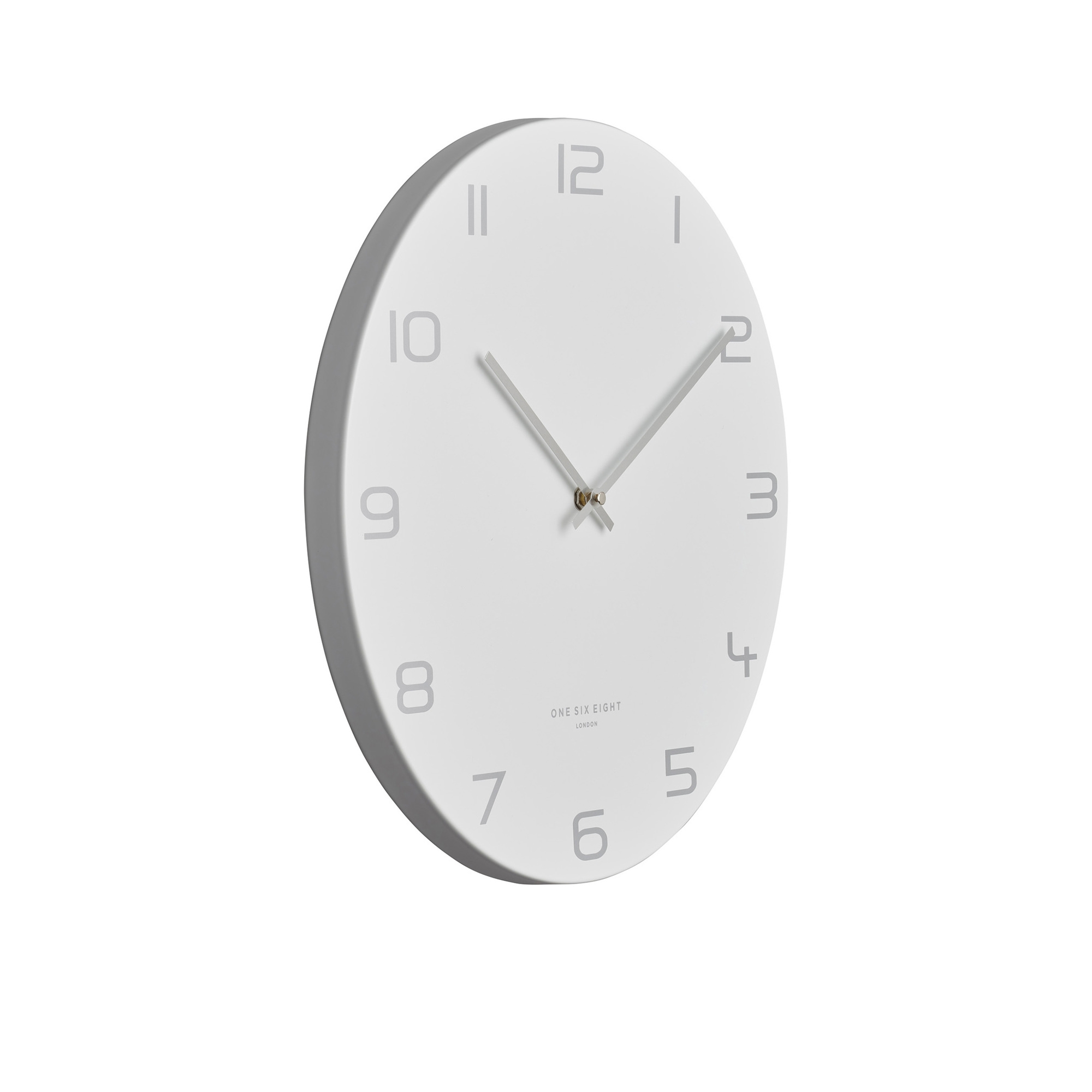 One Six Eight London Bianca Silent Wall Clock 40cm White Image 2