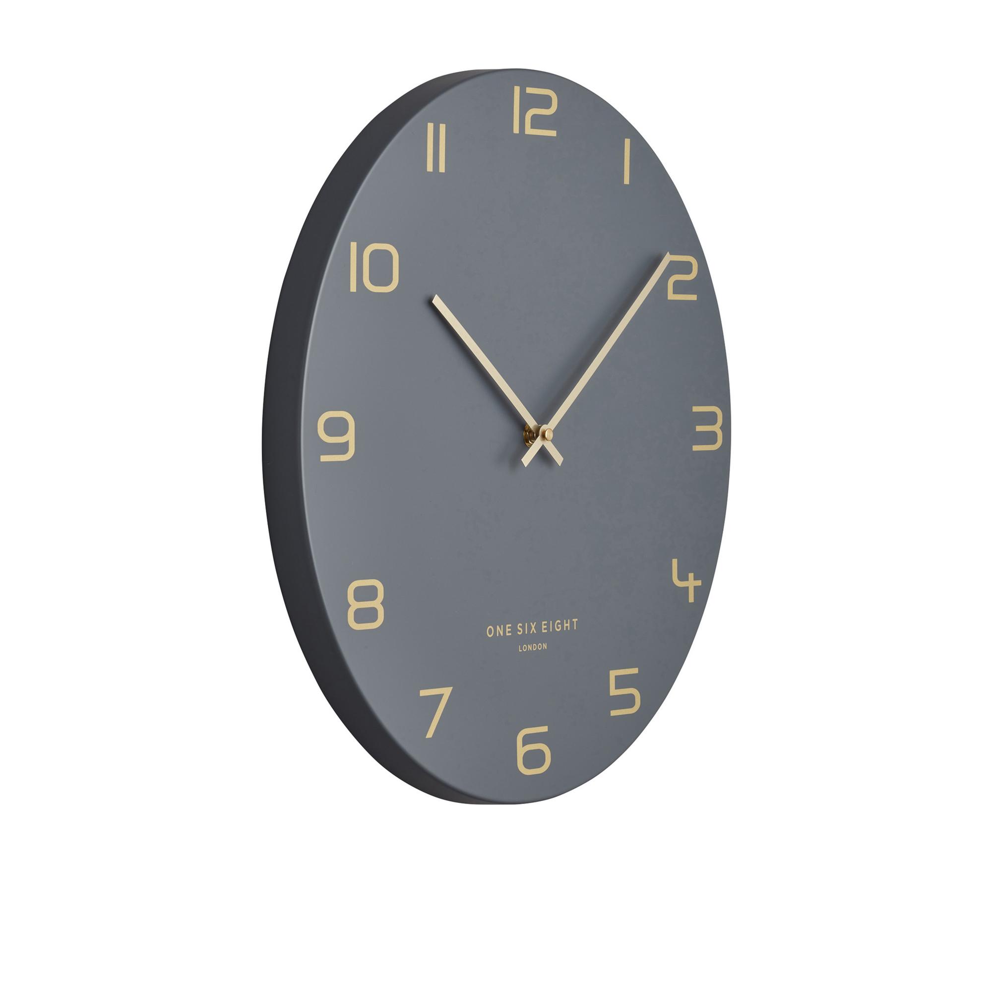 One Six Eight London Blake Silent Wall Clock 60cm Charcoal Grey Image 2