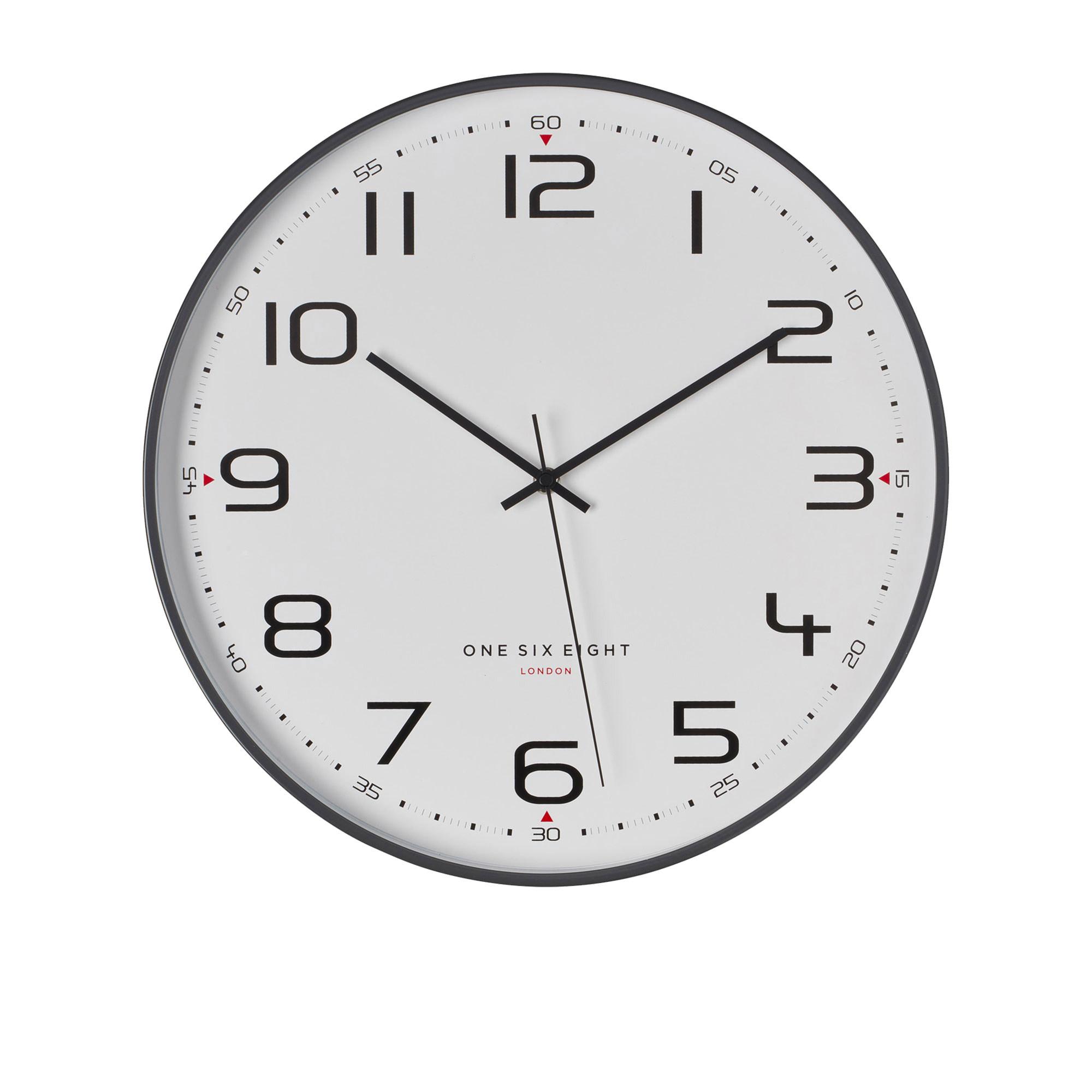 One Six Eight London Carmen Silent Wall Clock 40cm Cool Grey Image 1