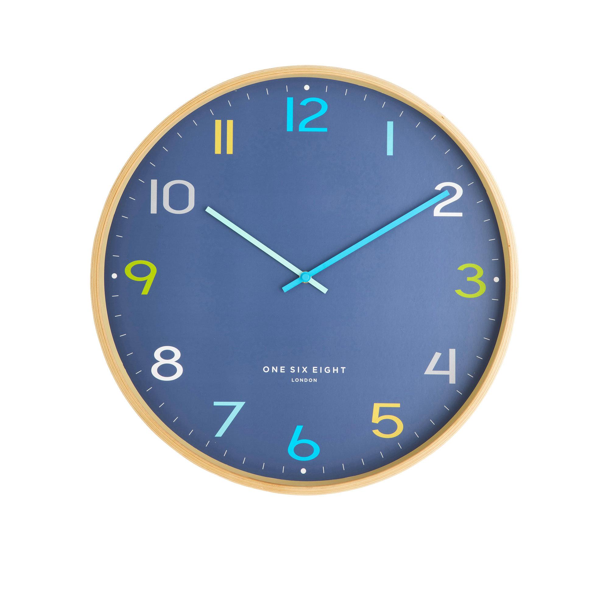 One Six Eight London Dream Wall Clock 41cm Navy Image 1