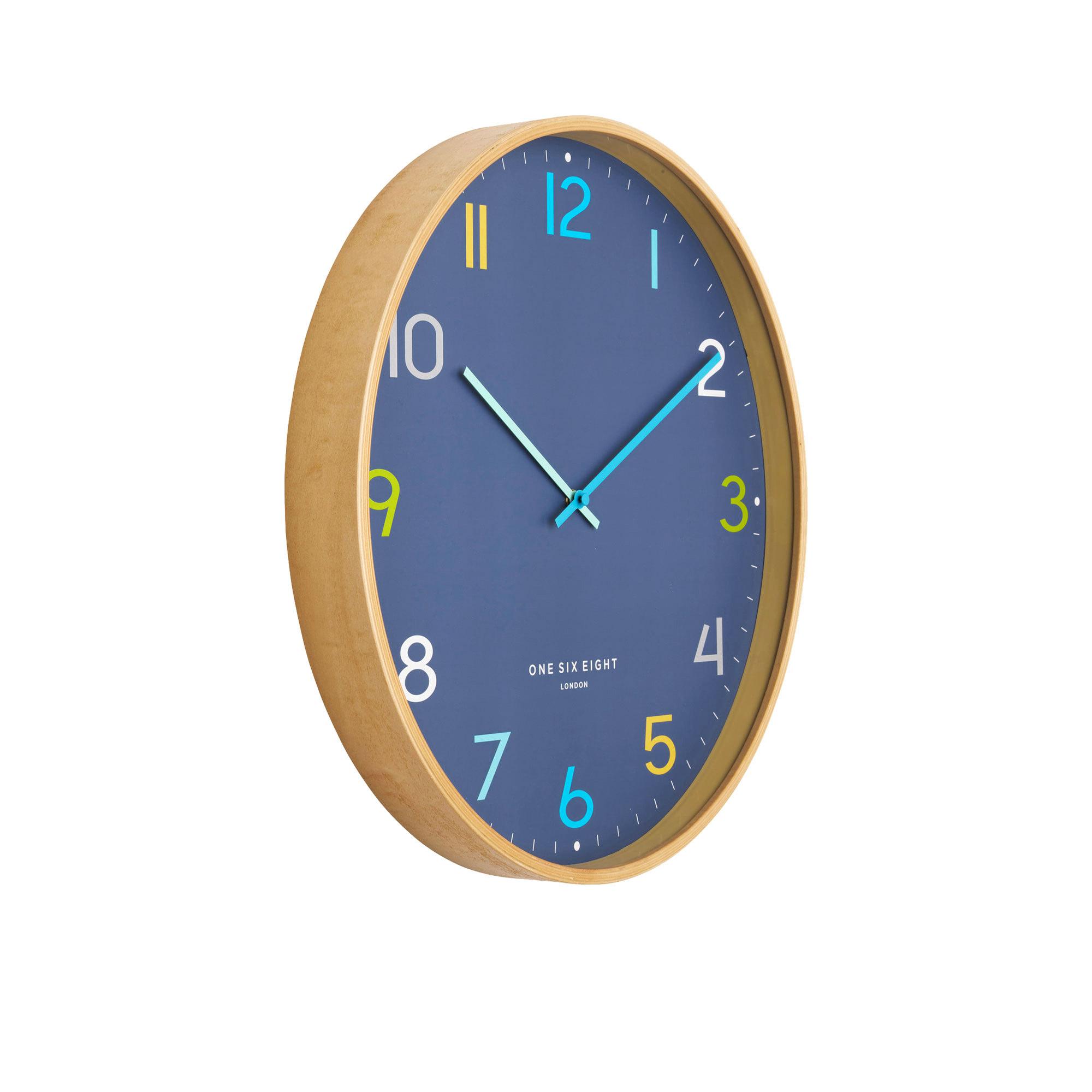 One Six Eight London Dream Wall Clock 41cm Navy Image 2