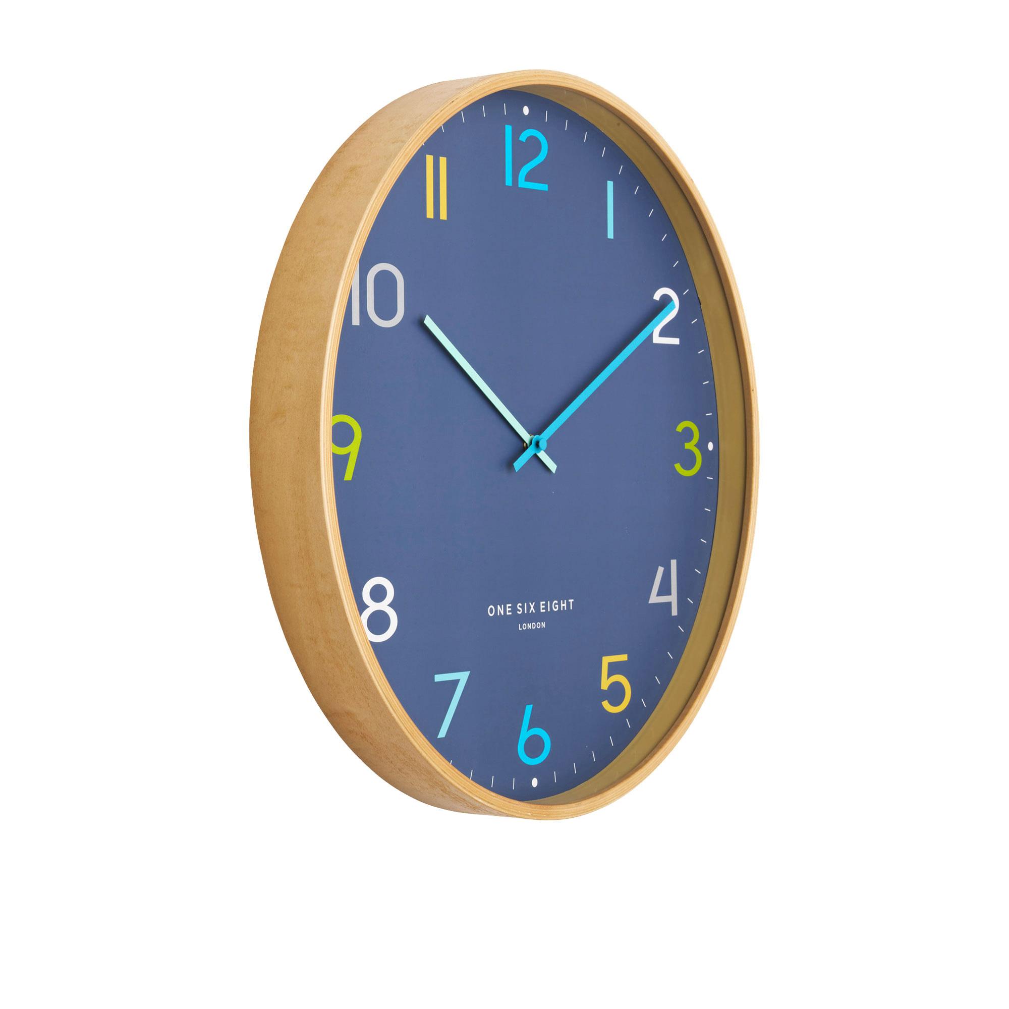 One Six Eight London Dream Silent Wall Clock 53cm Navy Image 2