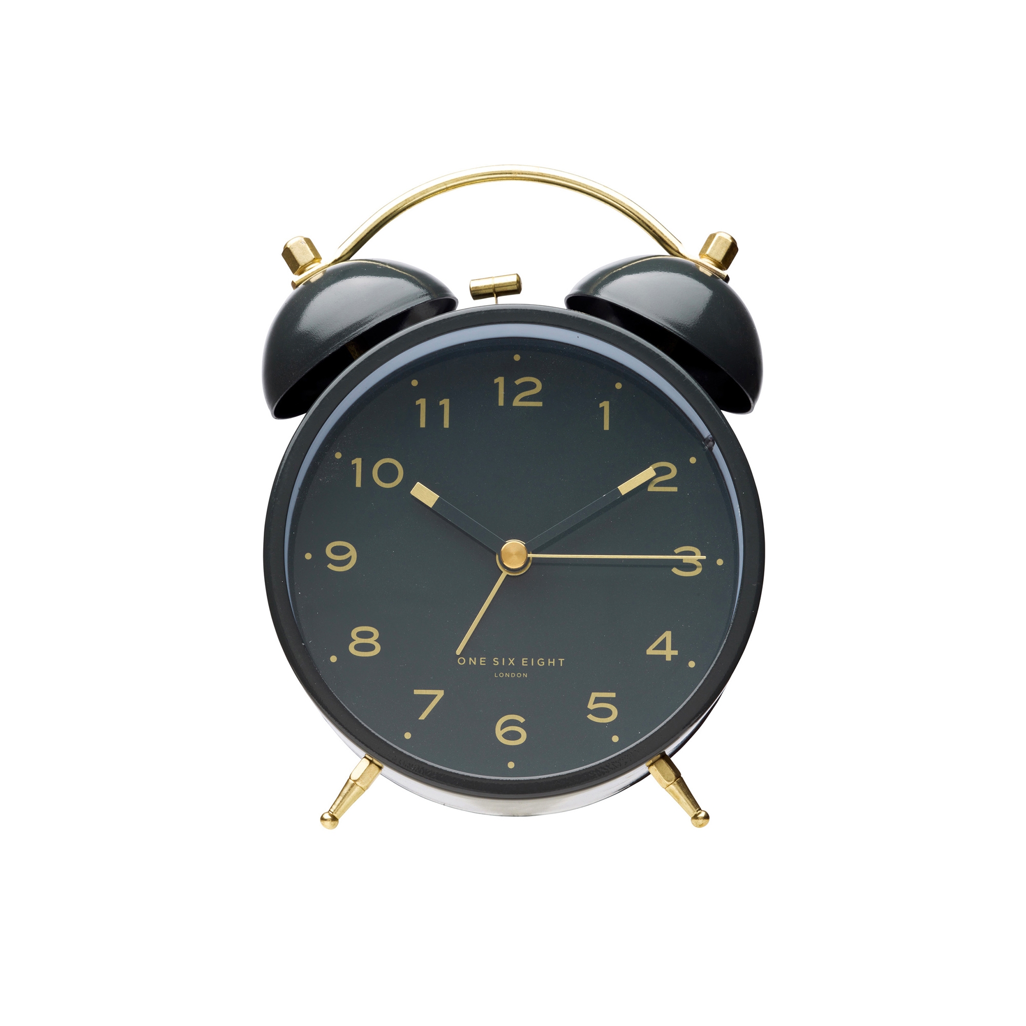 One Six Eight London Elsa Alarm Clock Black/Dark Grey Image 1