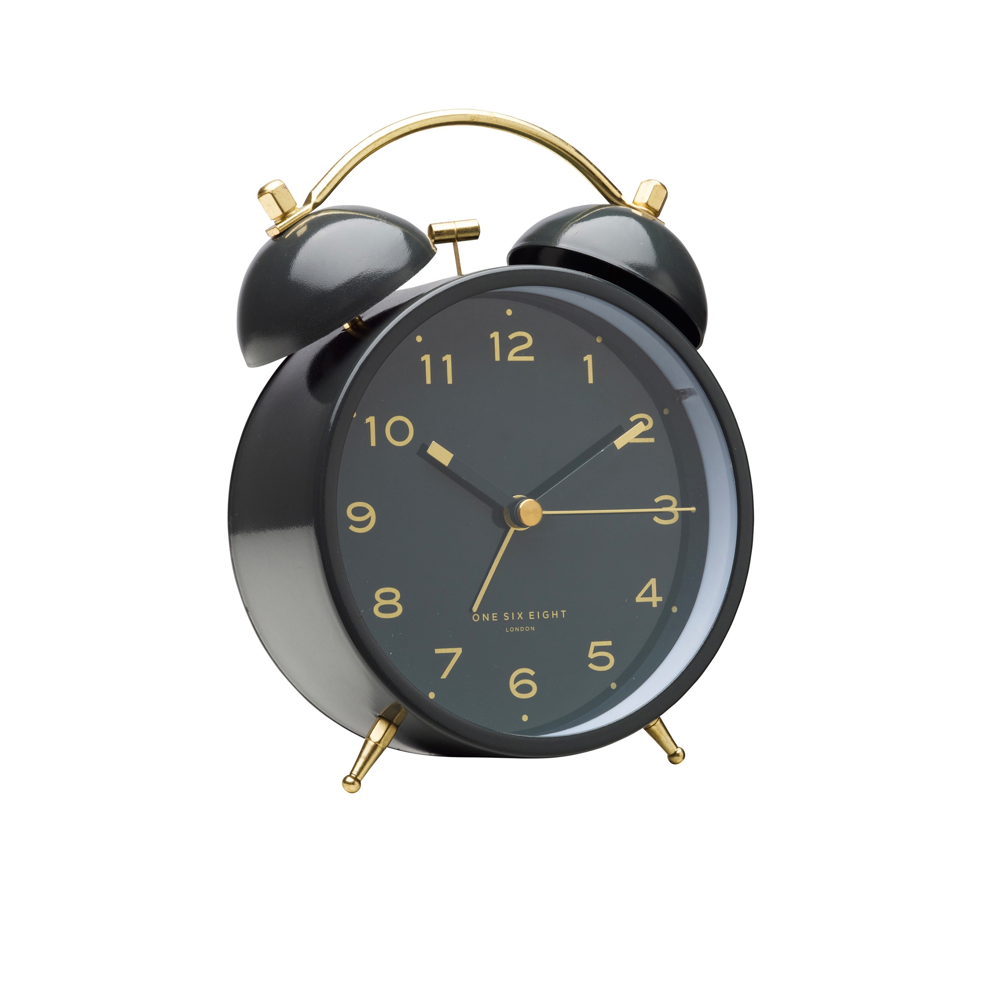 One Six Eight London Elsa Alarm Clock Black/Dark Grey Image 2
