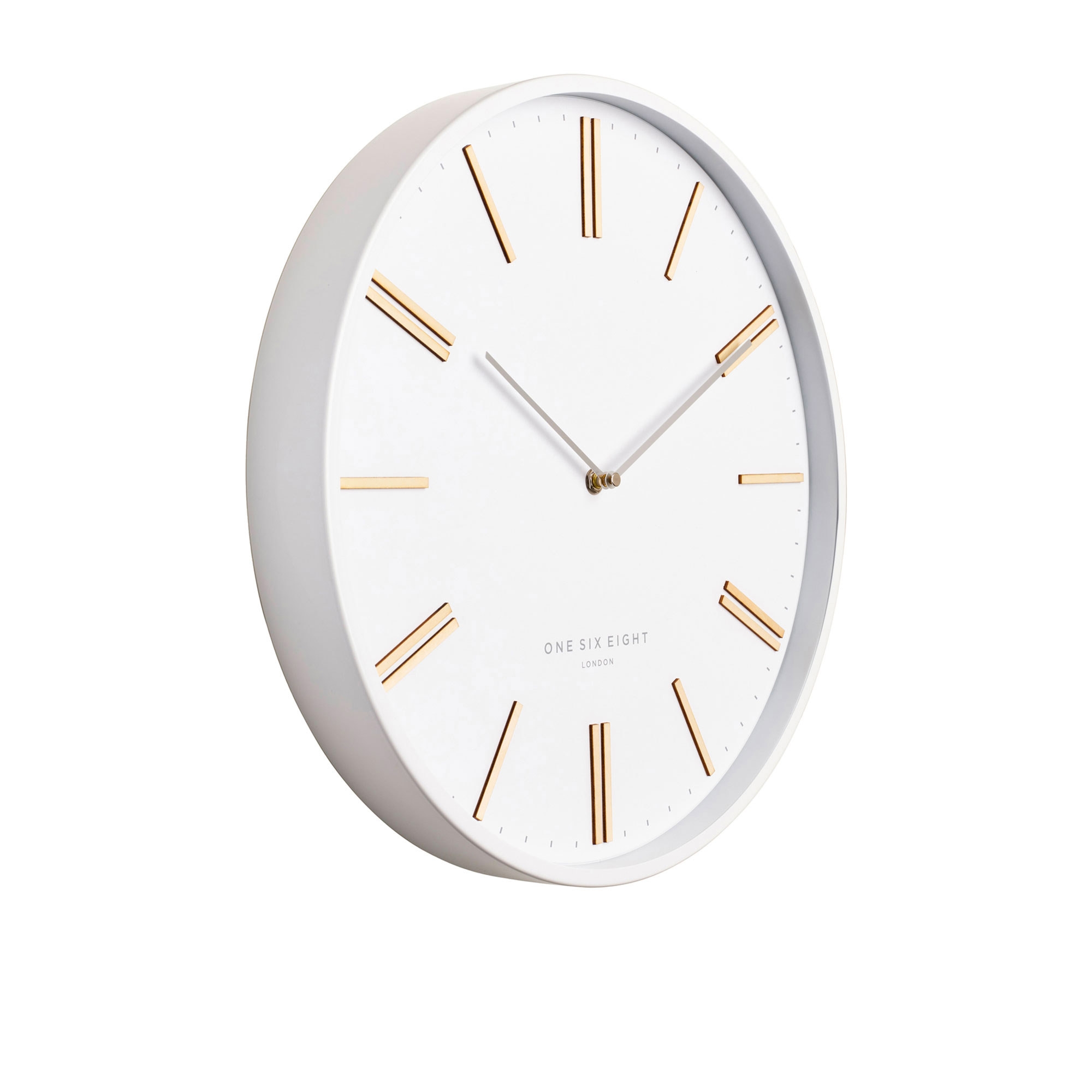 One Six Eight London Esme Silent Wall Clock 40cm White Image 2