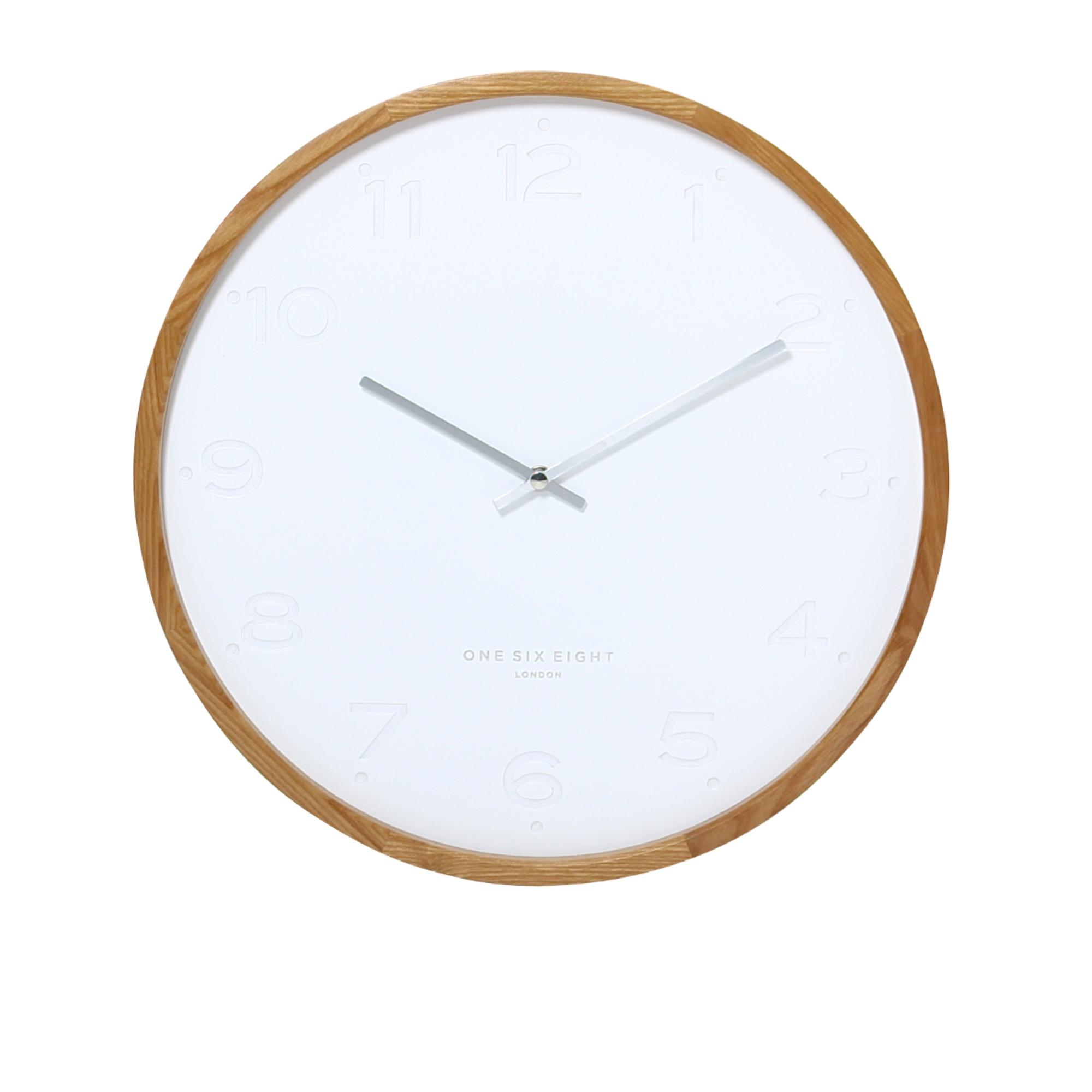One Six Eight London Freya Silent Wall Clock 35cm White Image 1