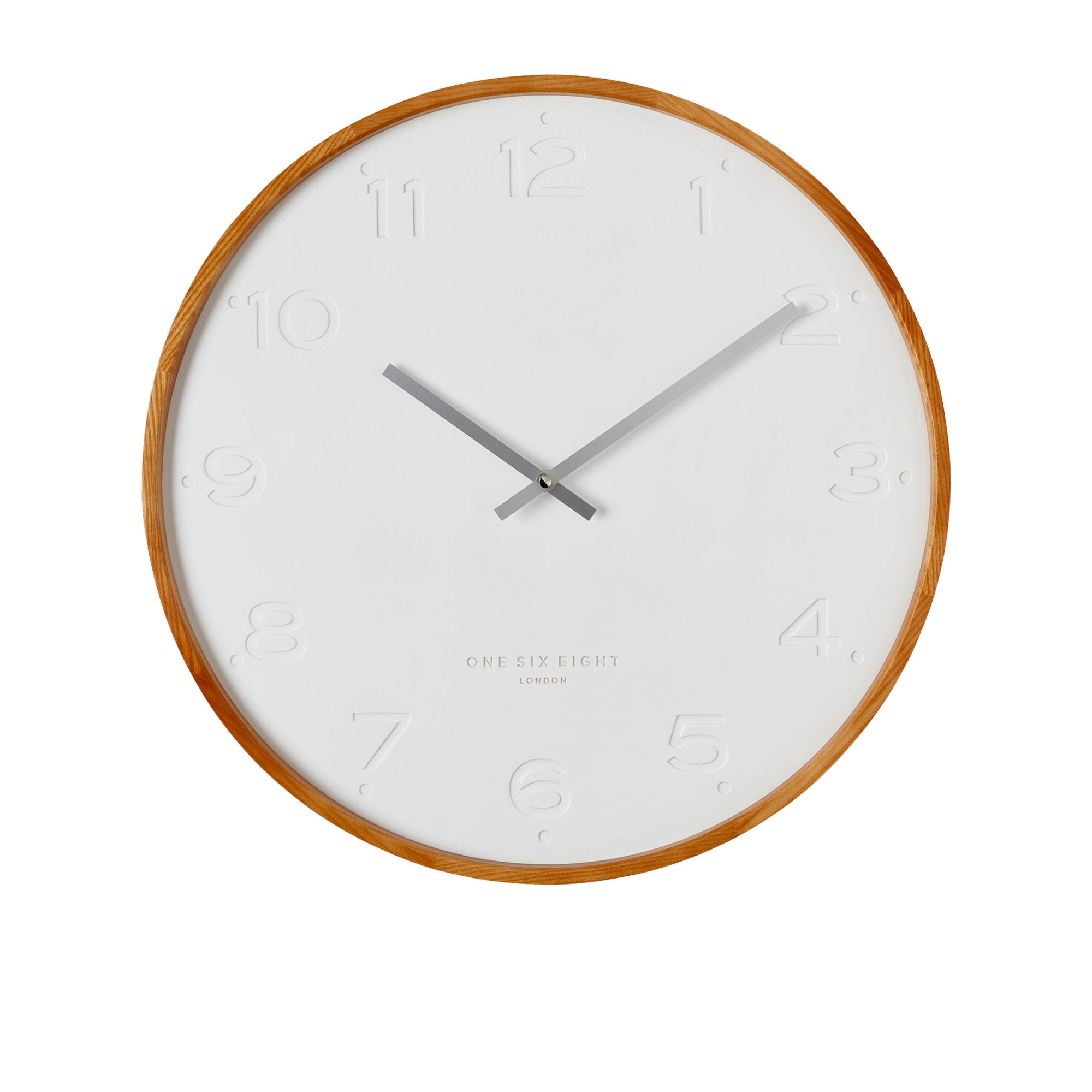 One Six Eight London Freya Wall Clock 50cm White Image 1