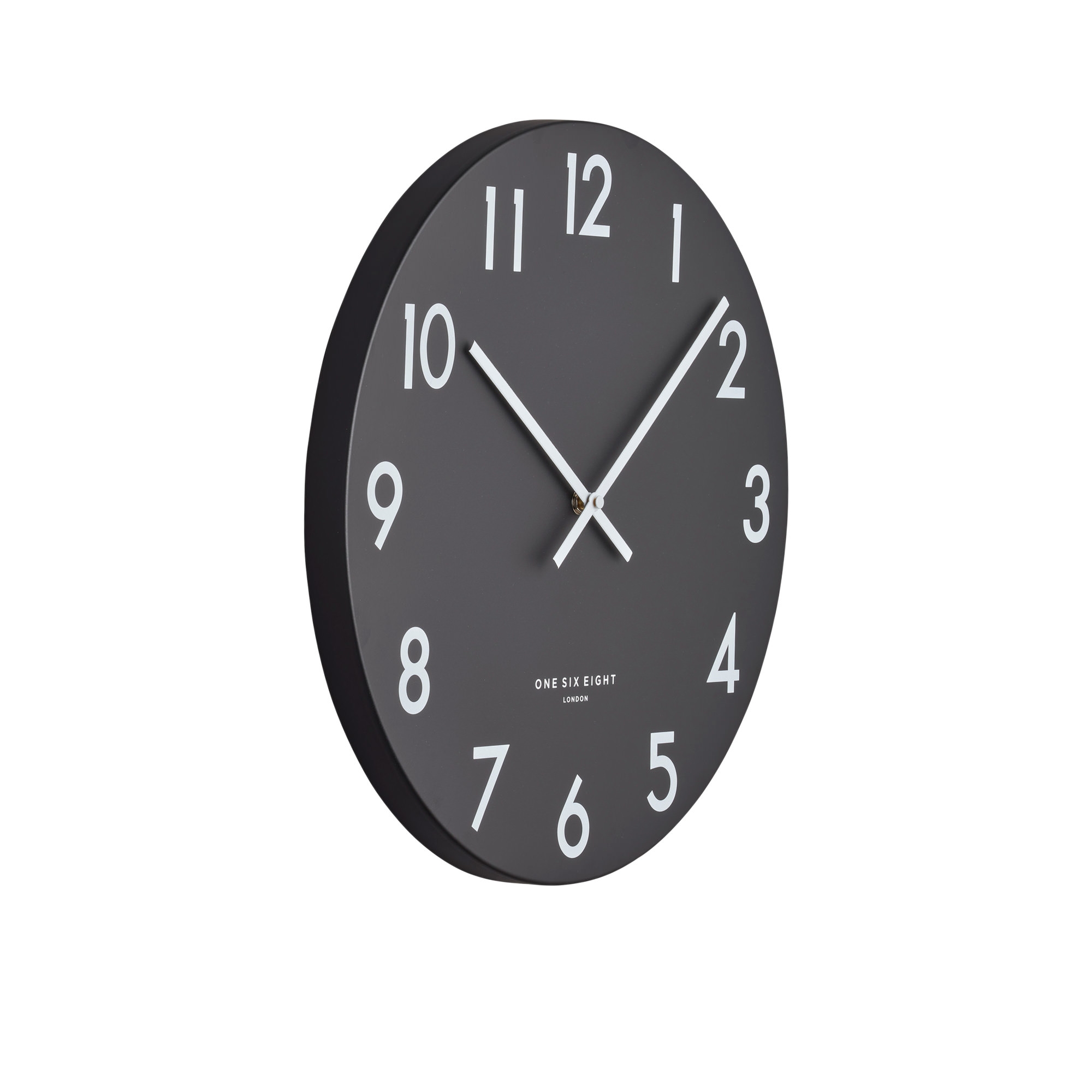 One Six Eight London Jackson Silent Wall Clock 40cm Black Image 2