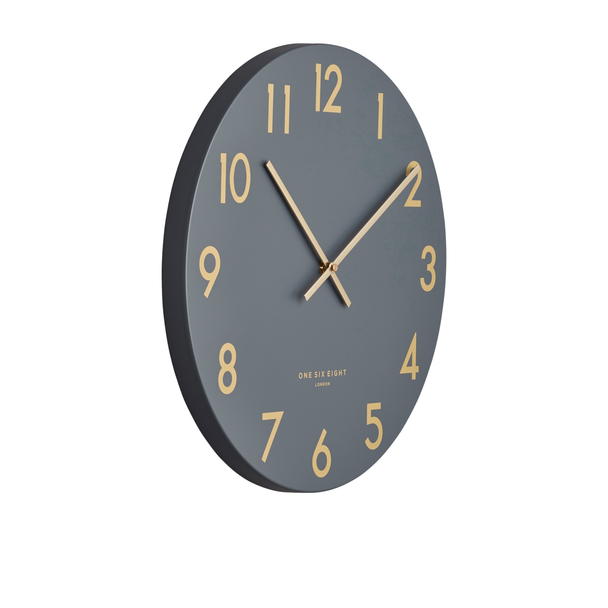 One Six Eight London Jones Silent Wall Clock 60cm Charcoal Grey Image 2