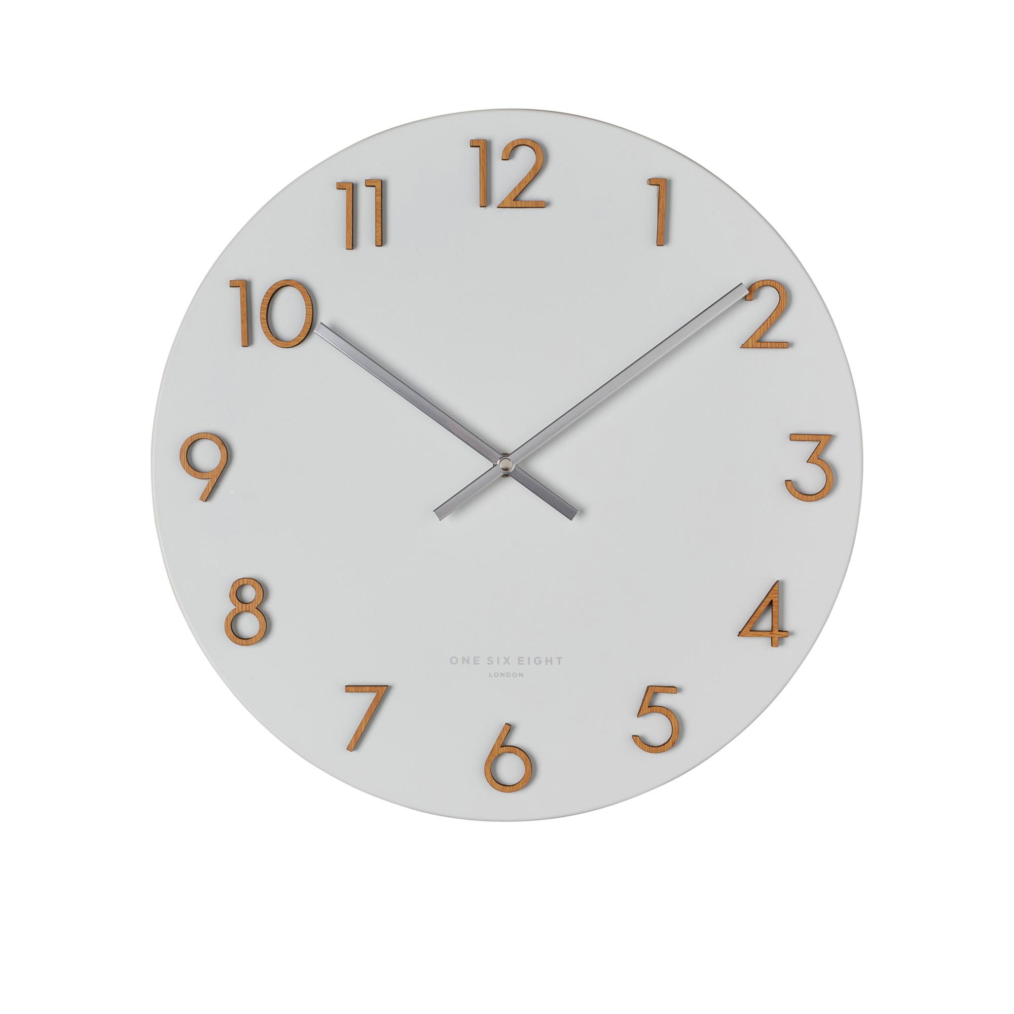 One Six Eight London Katelyn Metal Wall Clock 40cm White Image 1