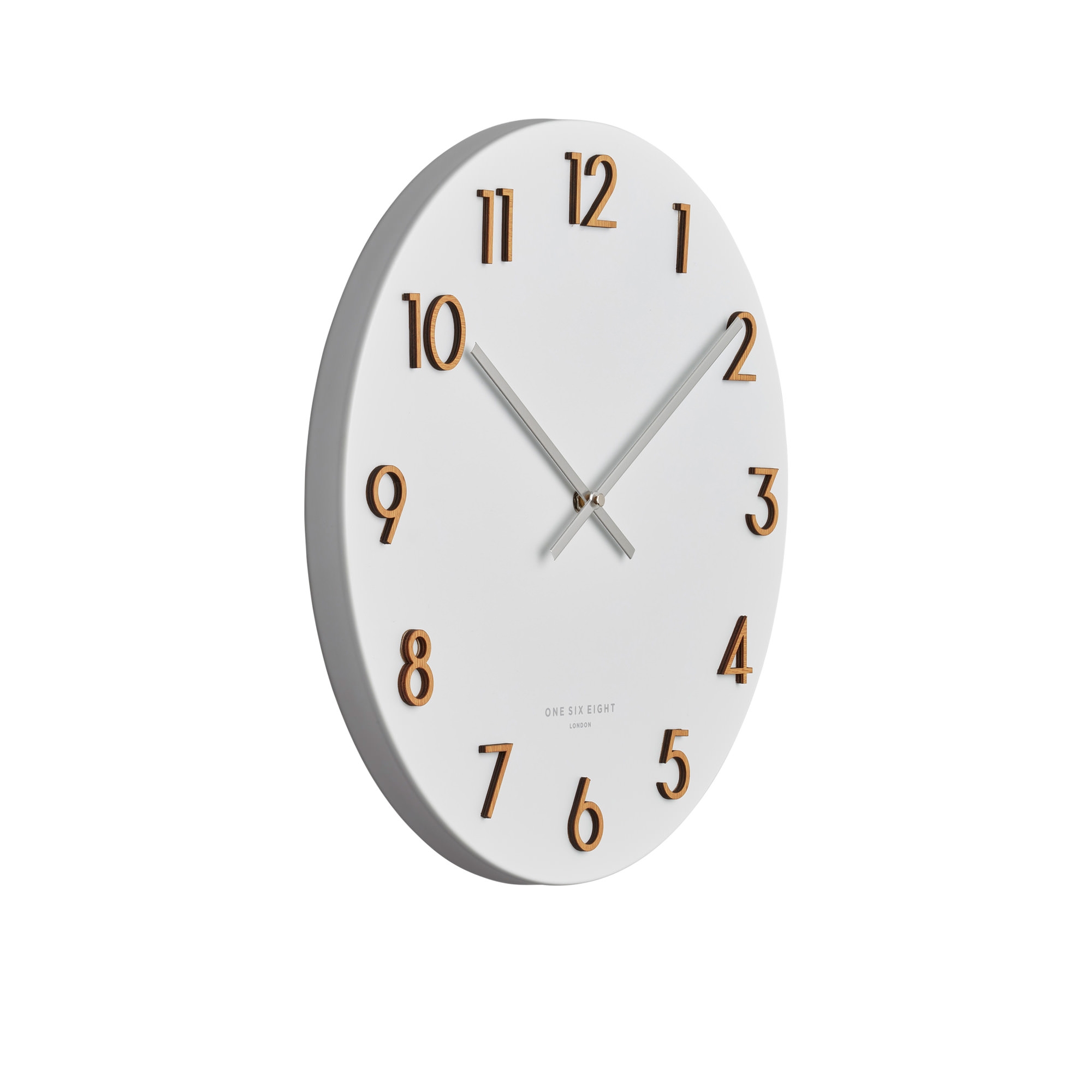 One Six Eight London Katelyn Metal Wall Clock 40cm White Image 2