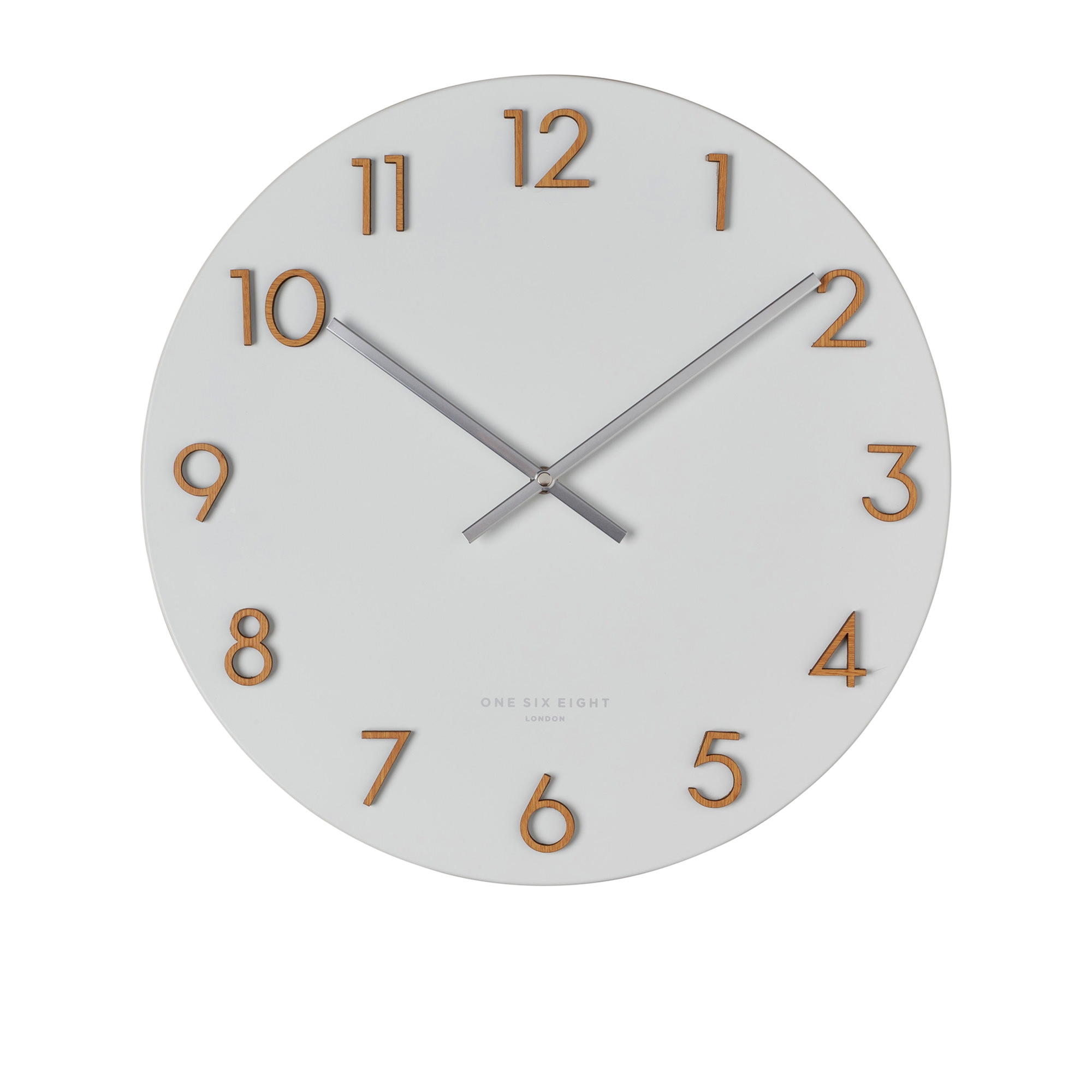 One Six Eight London Katelyn Metal Wall Clock 60cm White Image 1