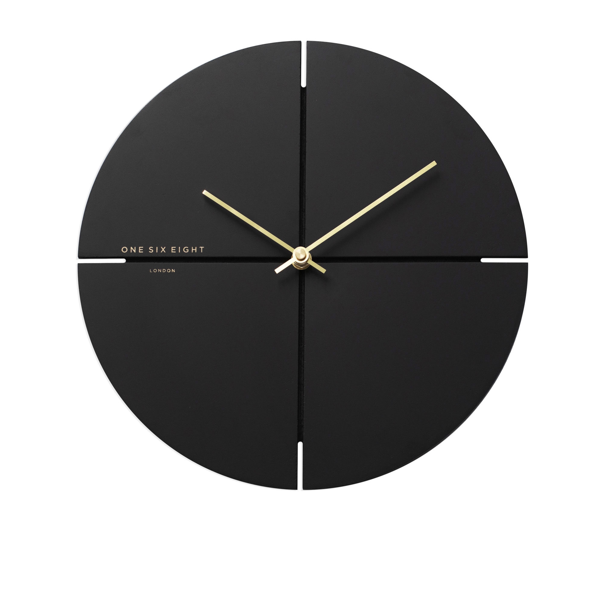 One Six Eight London Liam Silent Wall Clock 60cm Charcoal Grey Image 1
