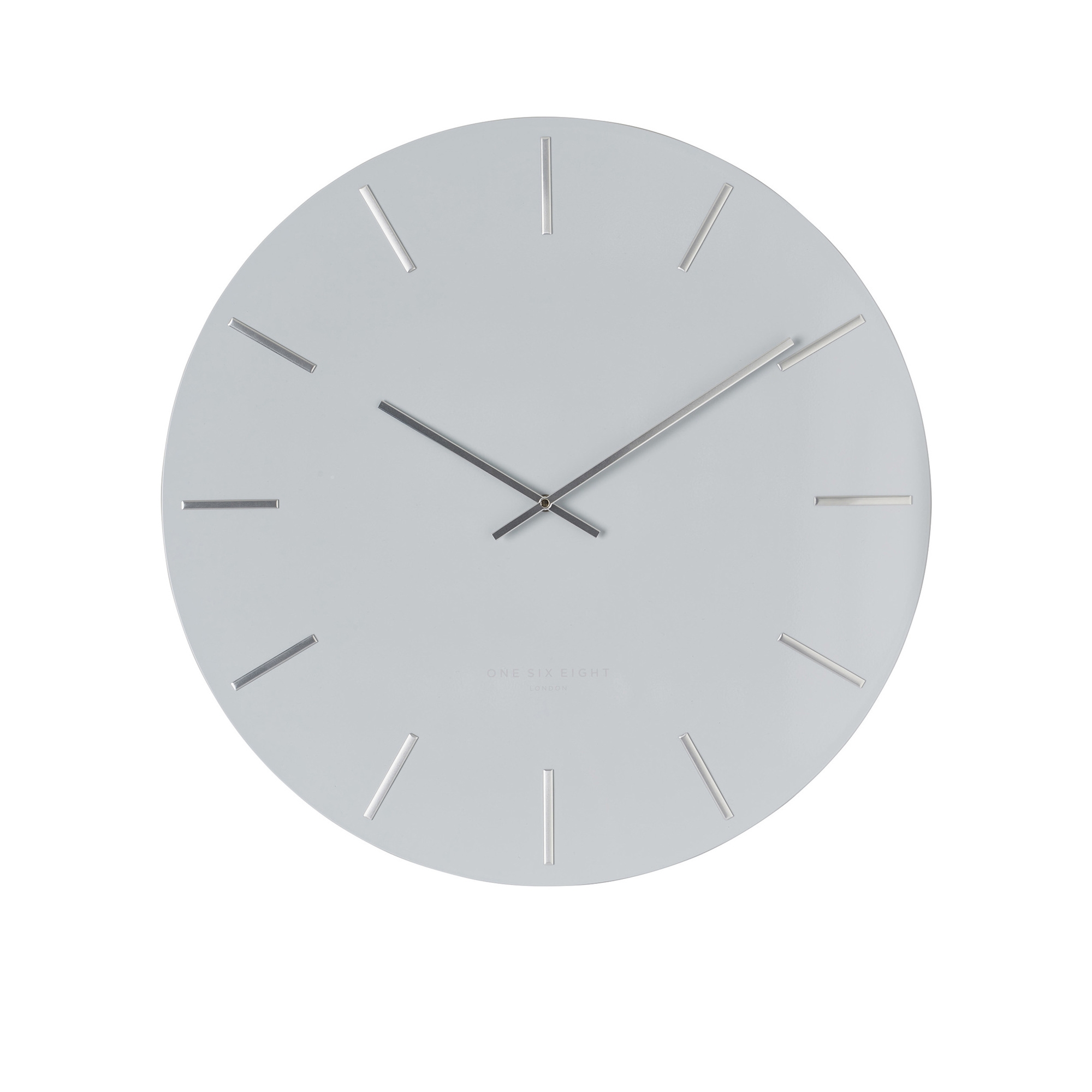 One Six Eight London Luca Silent Wall Clock 40cm Cool Grey Image 1