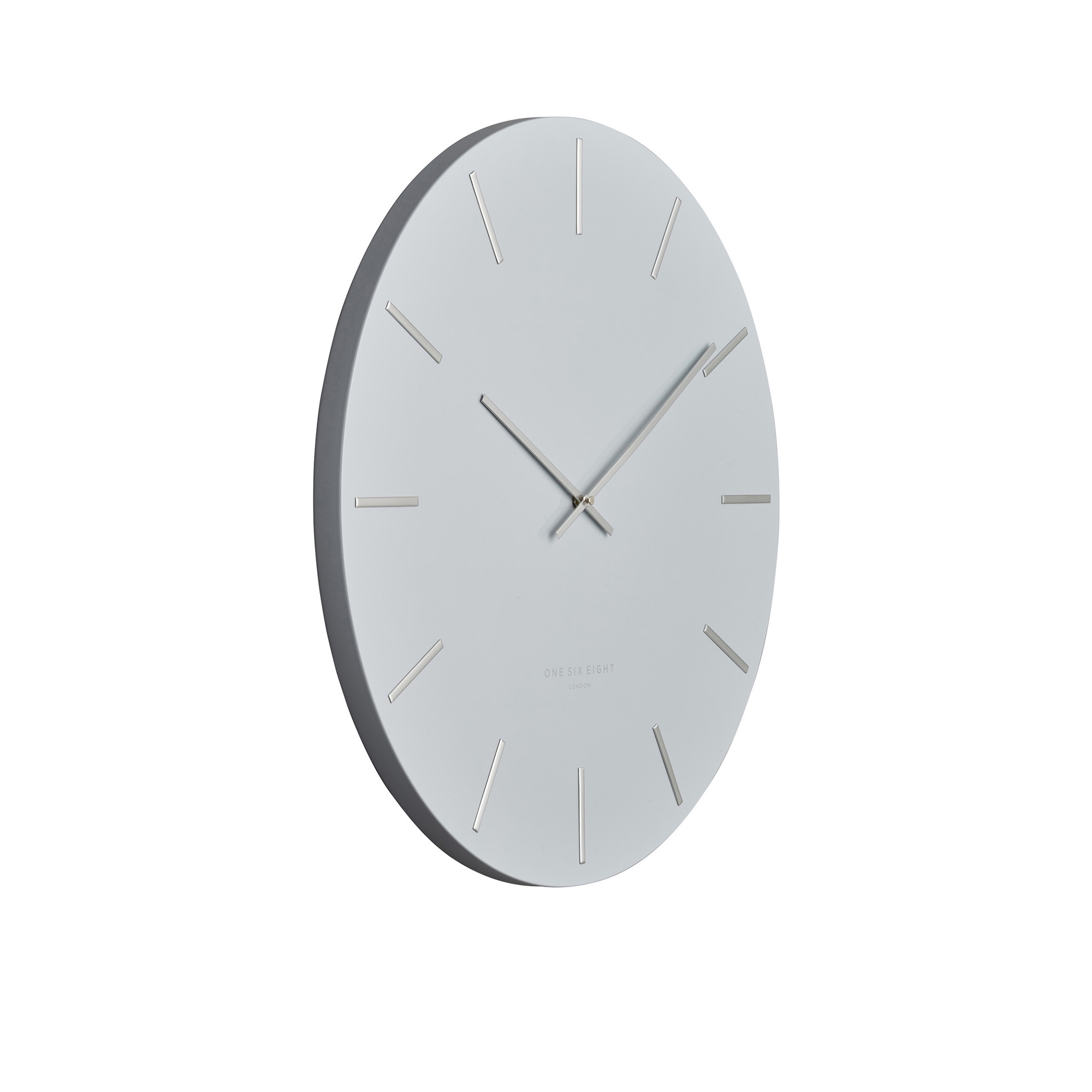 One Six Eight London Luca Silent Wall Clock 40cm Cool Grey Image 2
