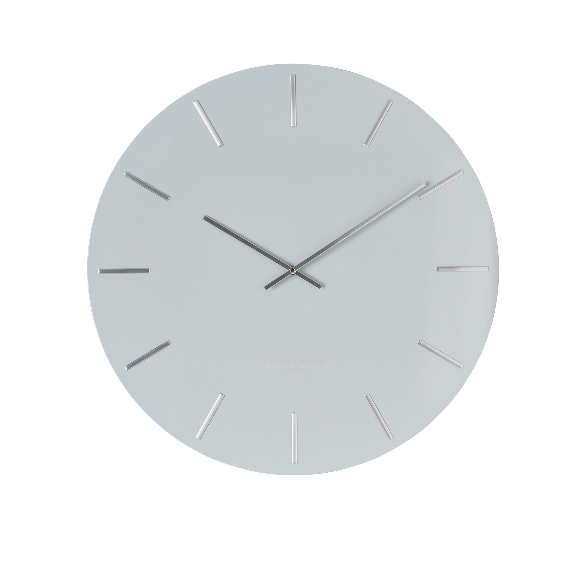 One Six Eight London Luca Silent Wall Clock 60cm Cool Grey Image 1