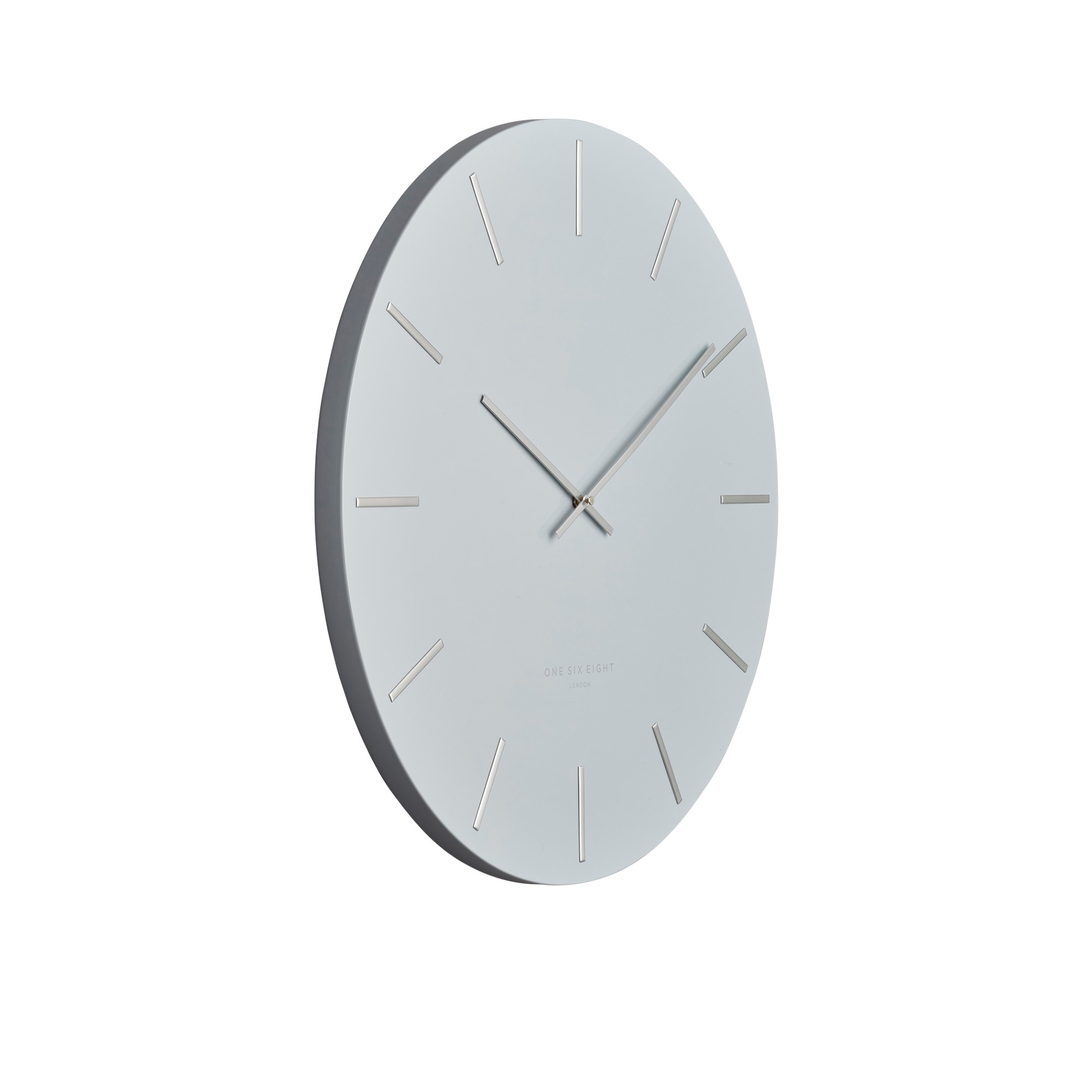 One Six Eight London Luca Silent Wall Clock 60cm Cool Grey Image 2