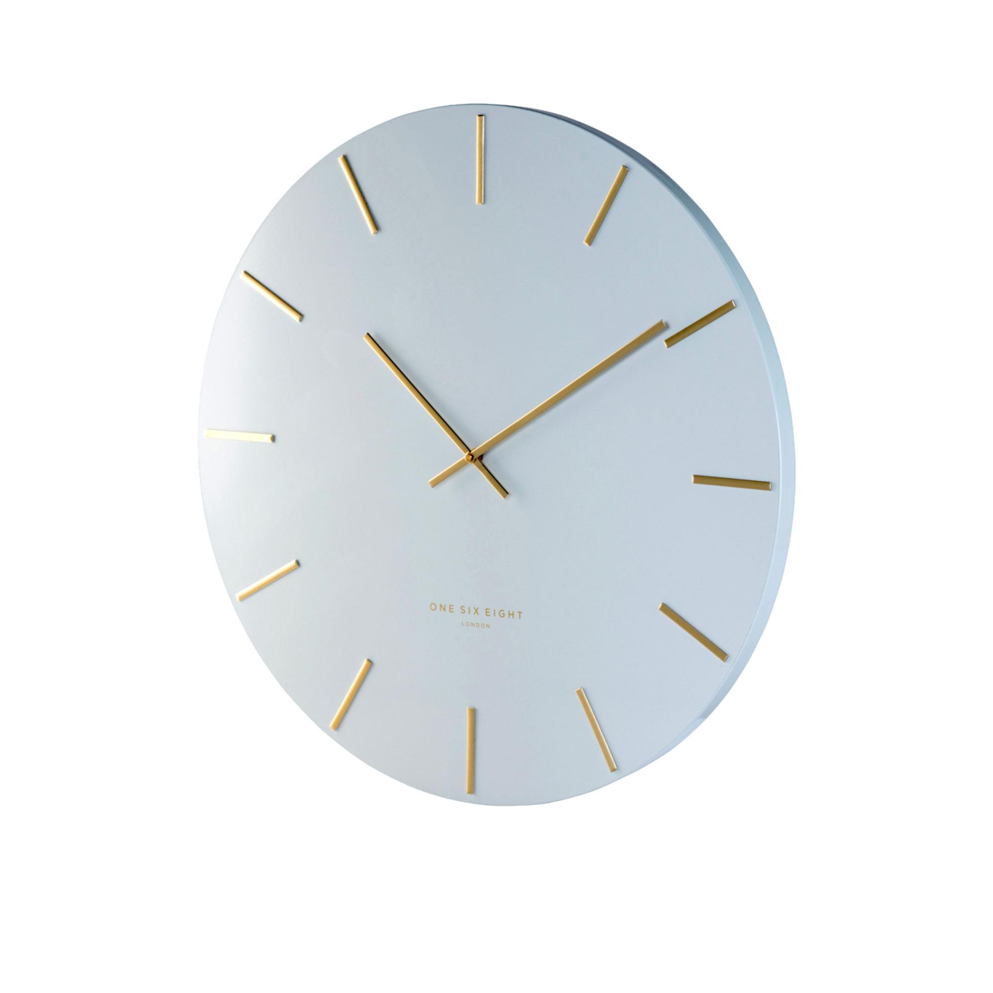 One Six Eight London Luca Silent Wall Clock 40cm White Image 3