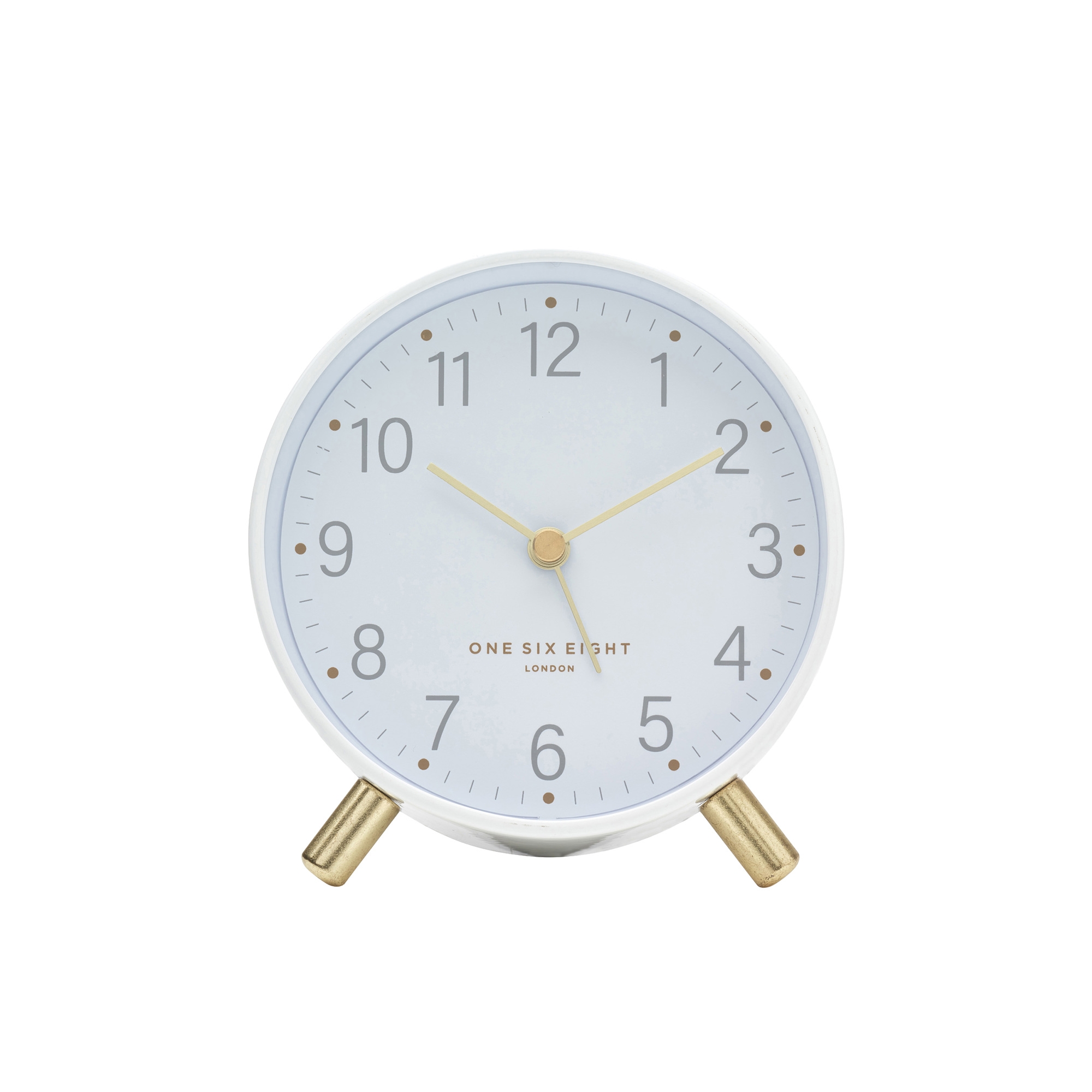 One Six Eight London Maisie Silent Alarm Clock White Image 1
