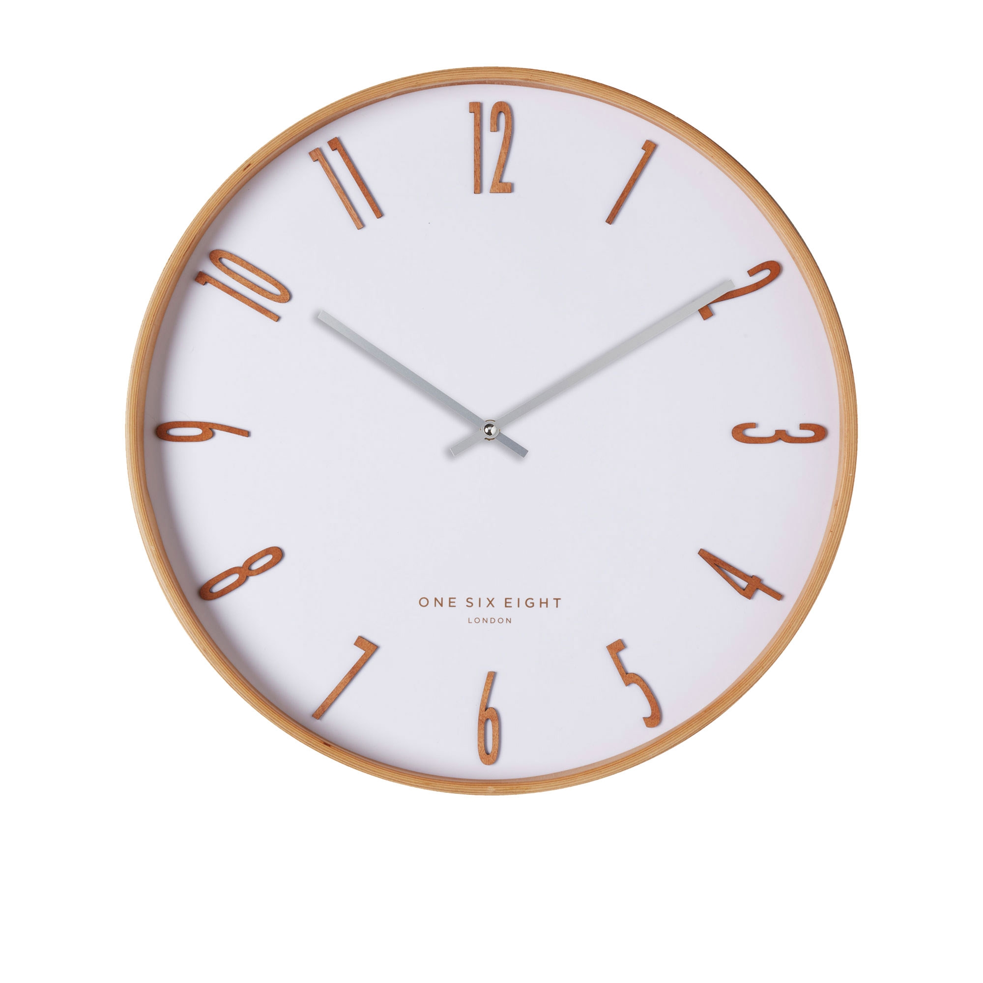 One Six Eight London Mason Silent Wall Clock 53cm White Image 1