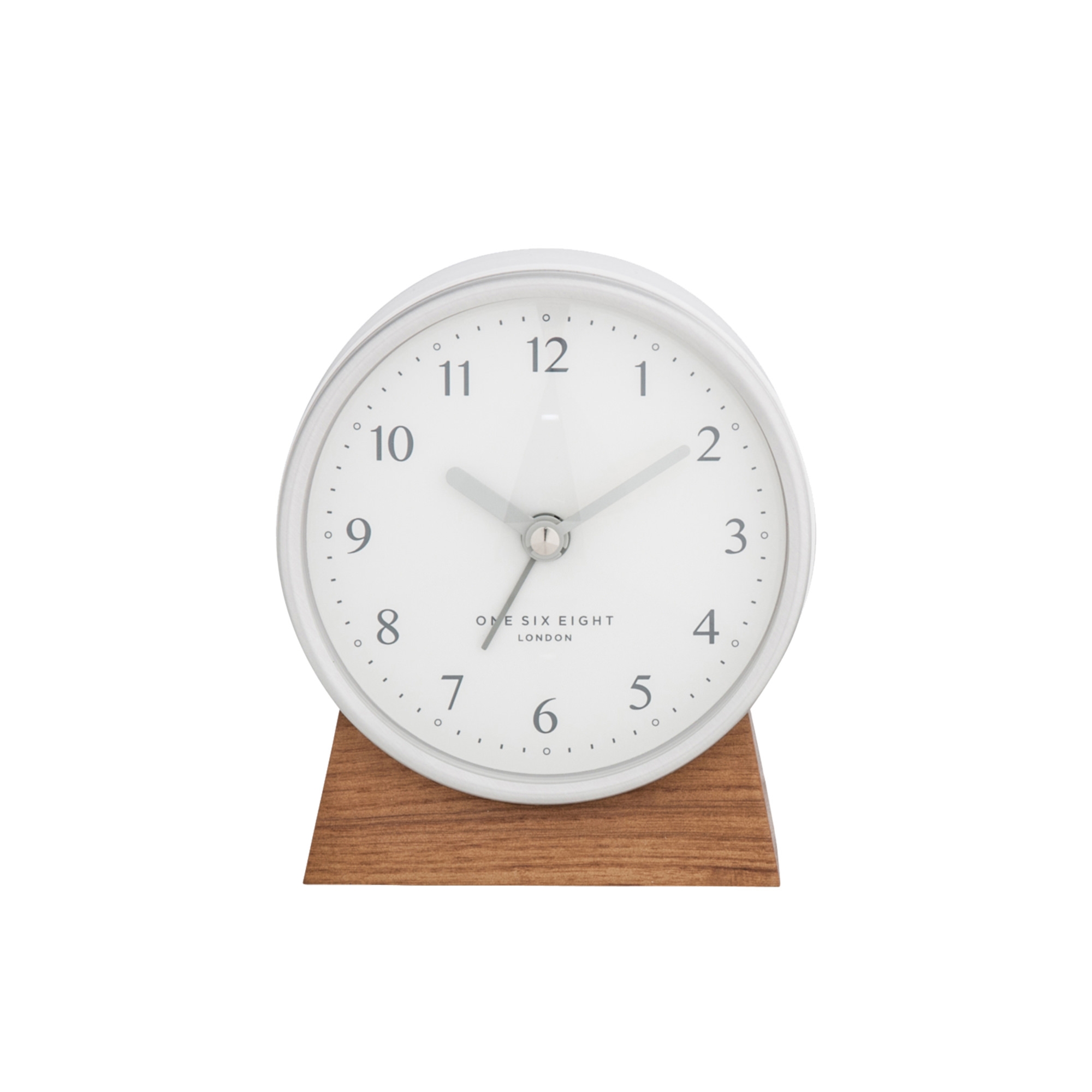One Six Eight London Nina Silent Alarm Clock White Image 1