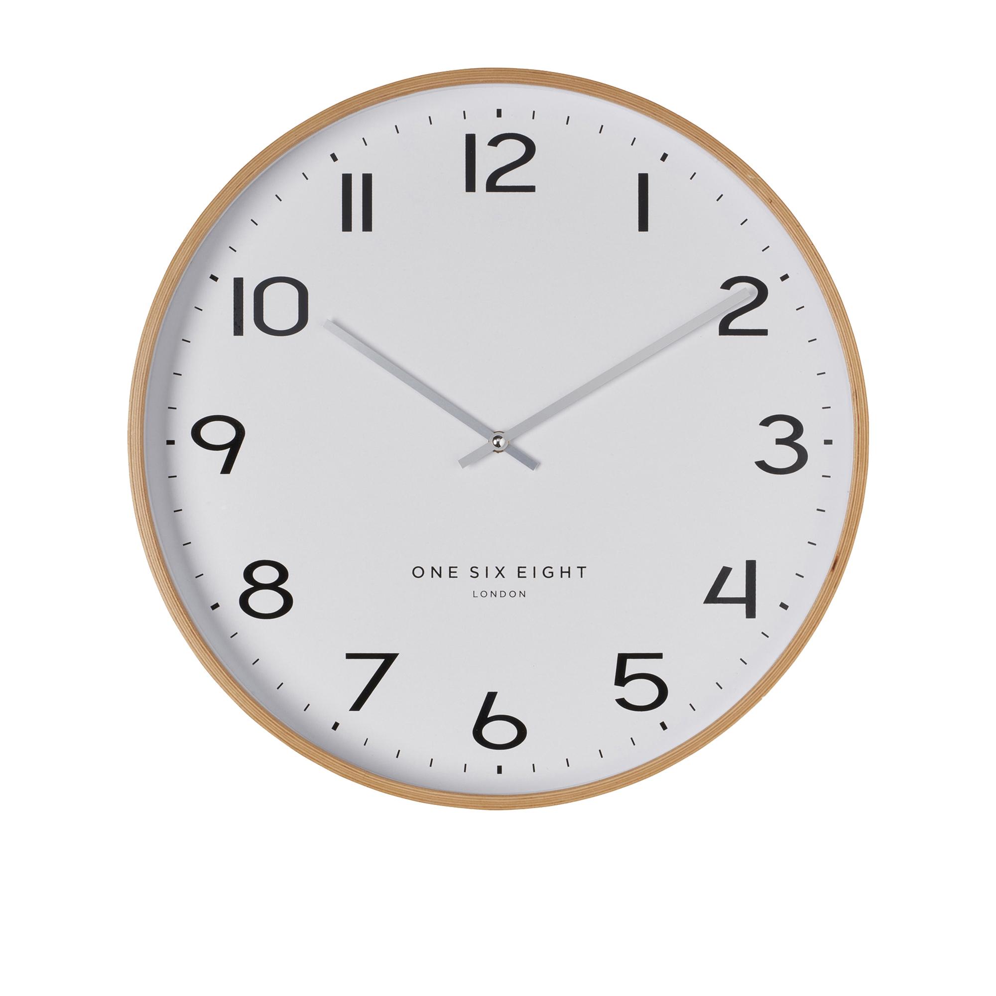 One Six Eight London Olivia Silent Wall Clock 53cm White Image 1
