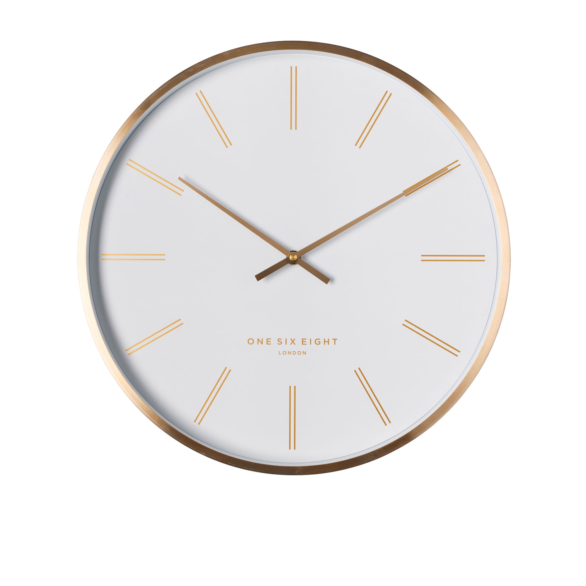 One Six Eight London Otto Silent Wall Clock 40cm White Image 1