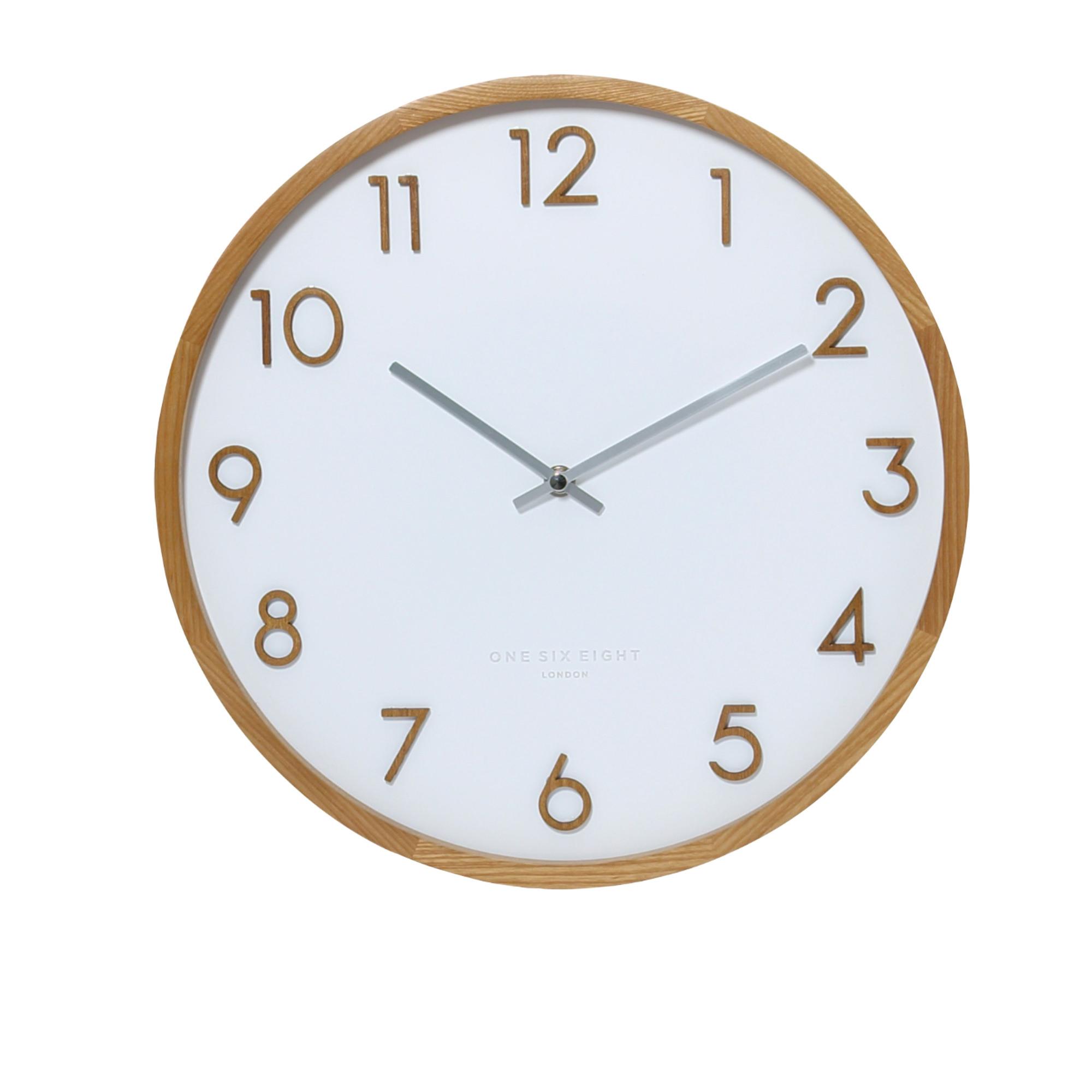 One Six Eight London Scarlett Silent Wall Clock 35cm White Image 1