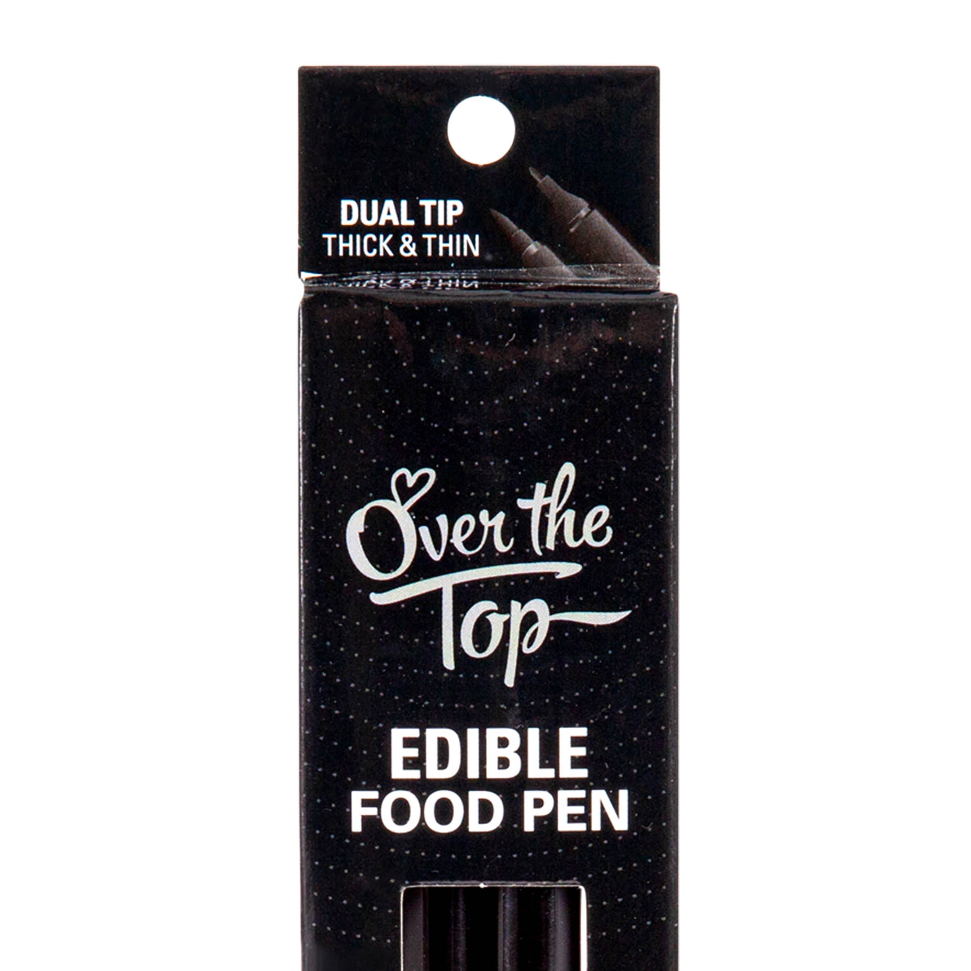 Over The Top Edible Food Pen Set of 2 Black Image 2