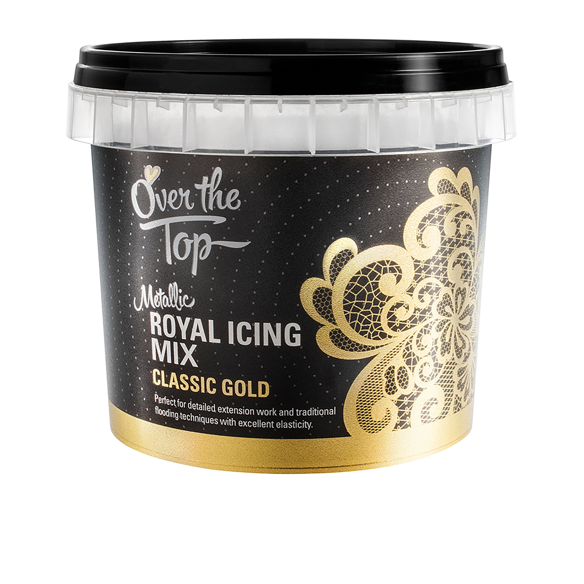 Over The Top Royal Icing Mix 150g Classic Gold Image 1