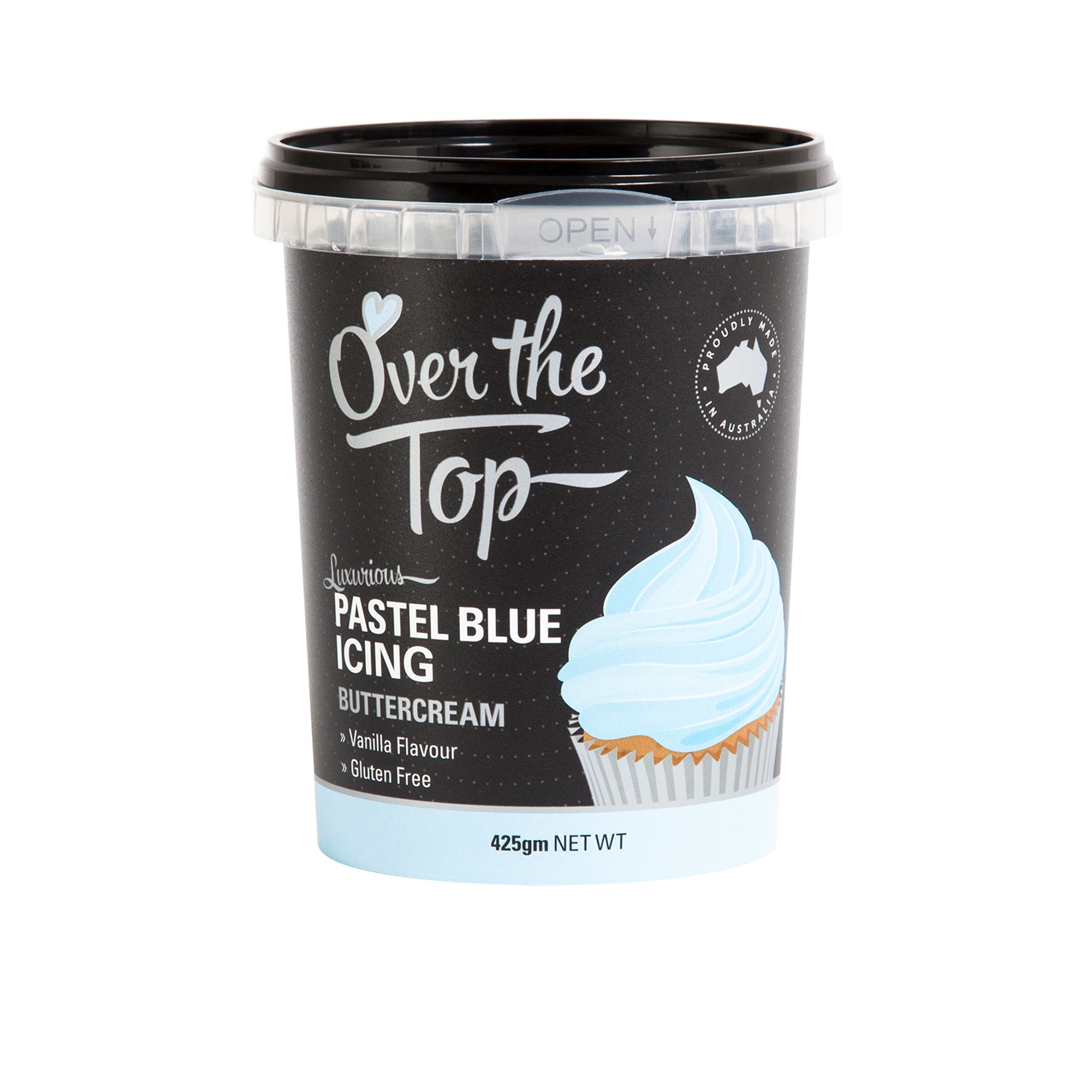 Over the Top Buttercream Pastel Blue 425g Image 1