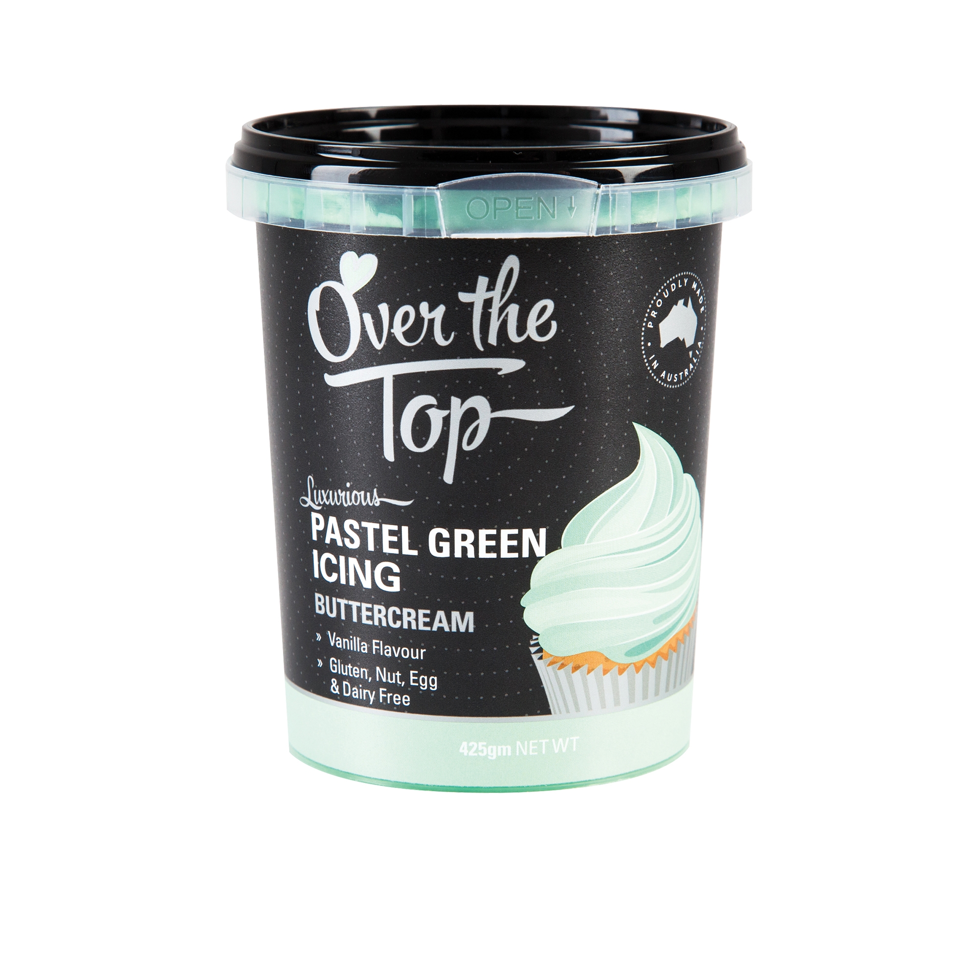Over the Top Buttercream Pastel Green 425g Image 1
