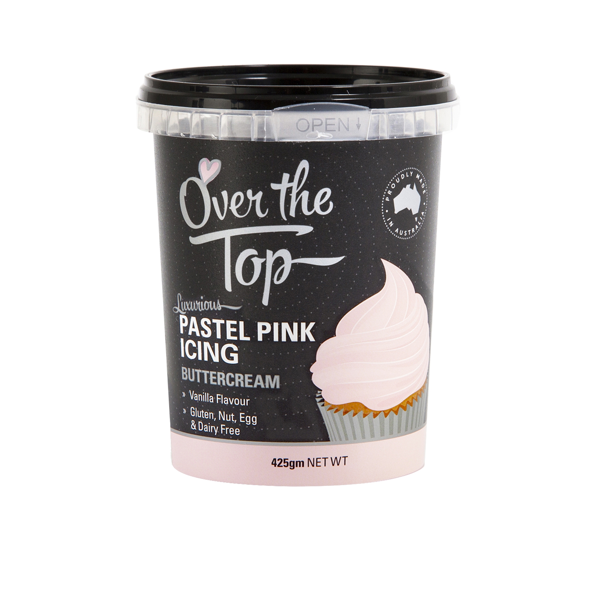Over the Top Buttercream Pastel Pink 425g Image 1