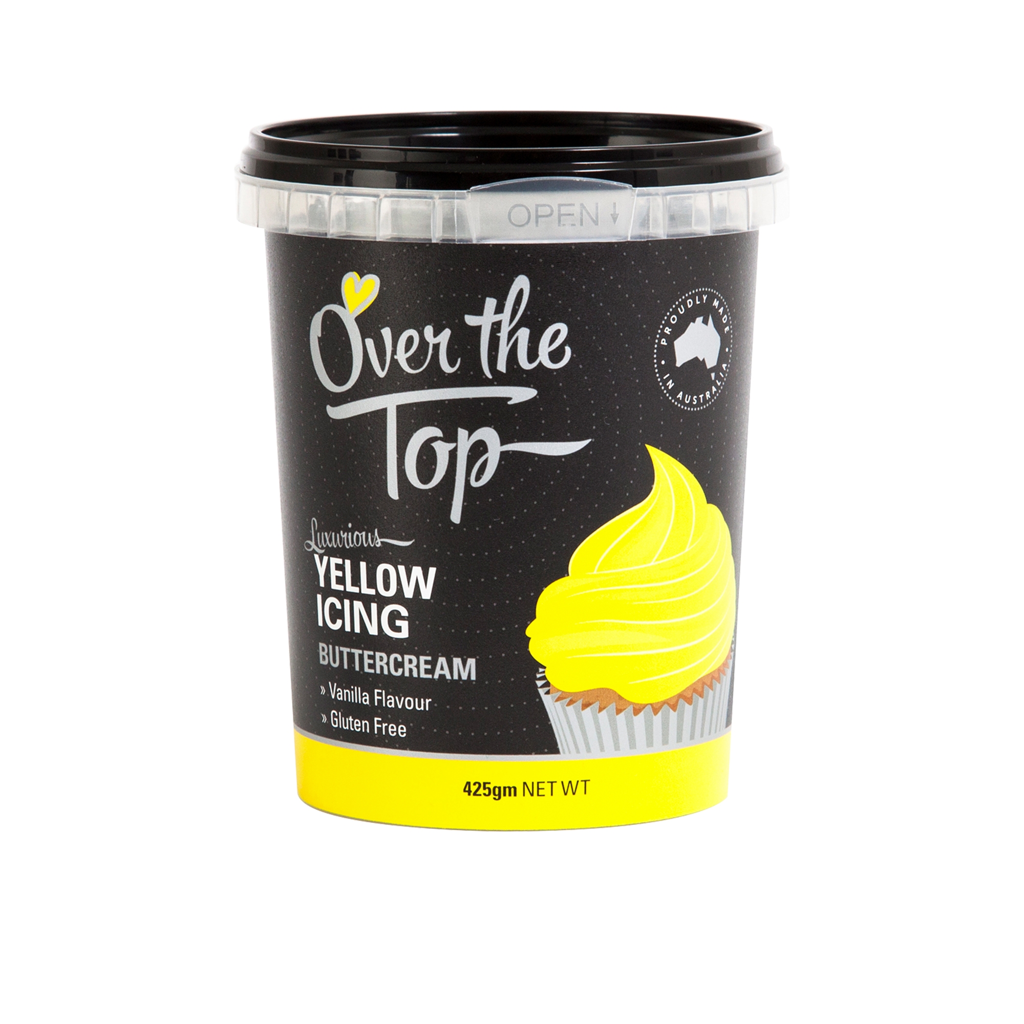 Over the Top Buttercream Yellow 425g Image 1