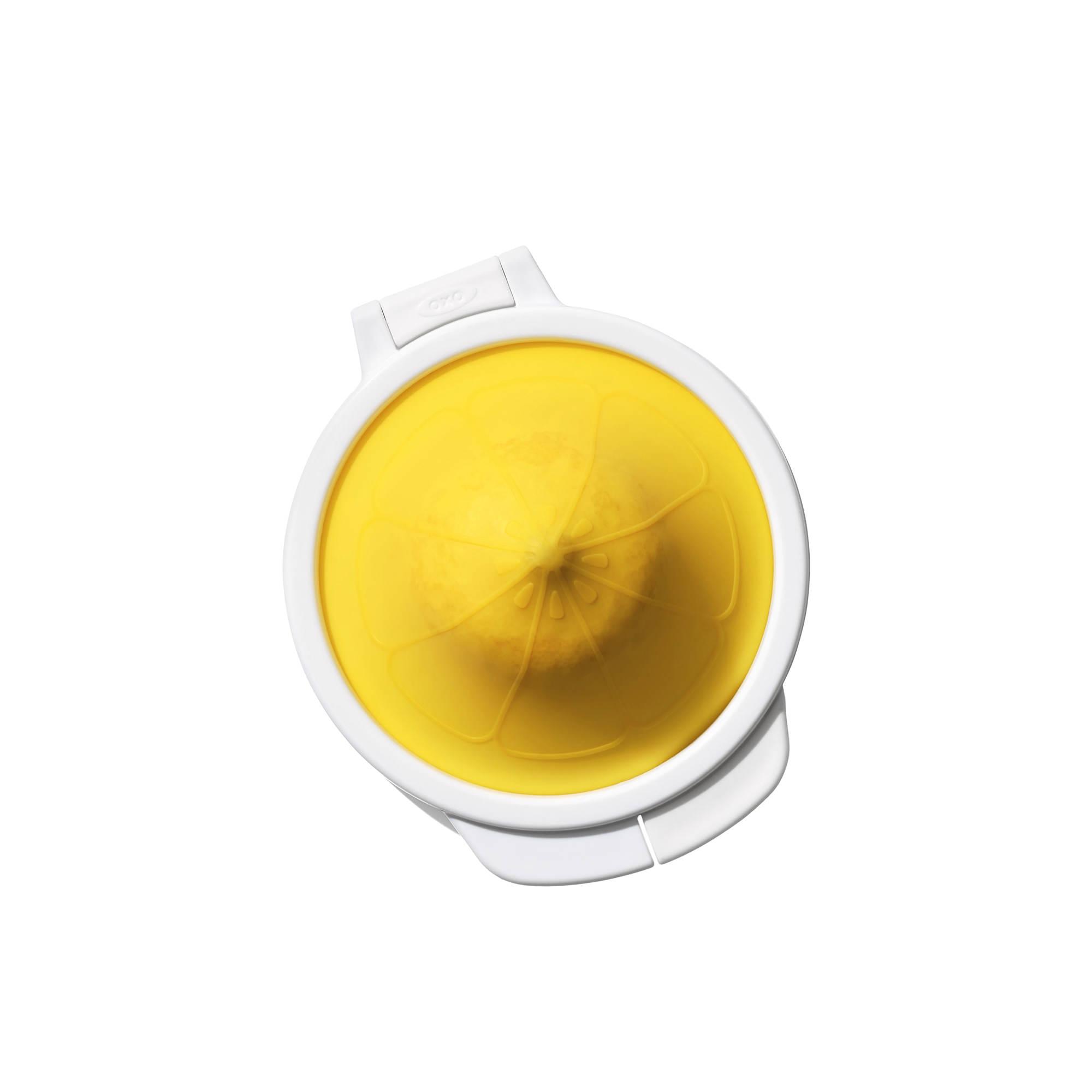 OXO Good Grips Cut & Keep Silicone Lemon Saver Yellow Image 4