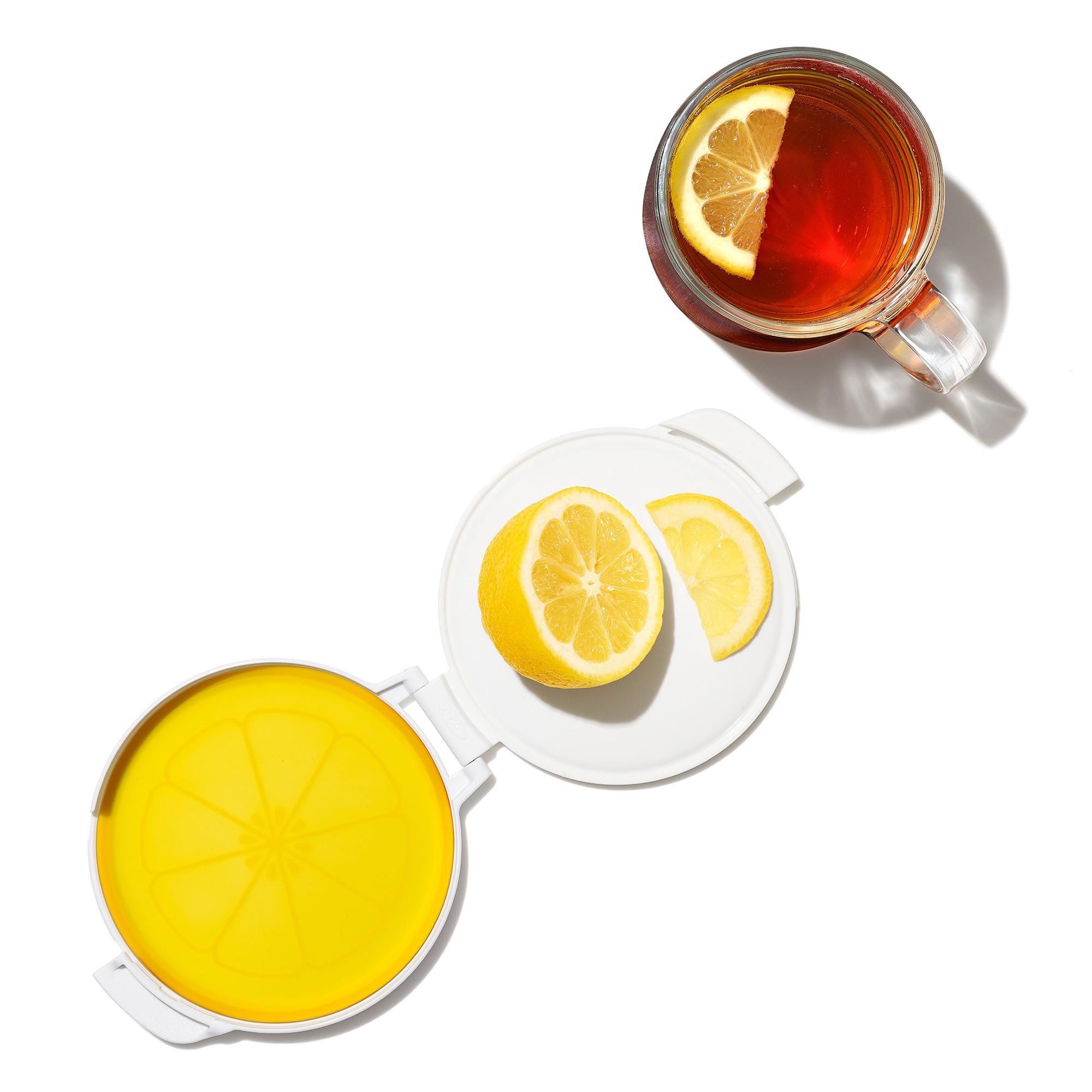OXO Good Grips Cut & Keep Silicone Lemon Saver Yellow Image 5