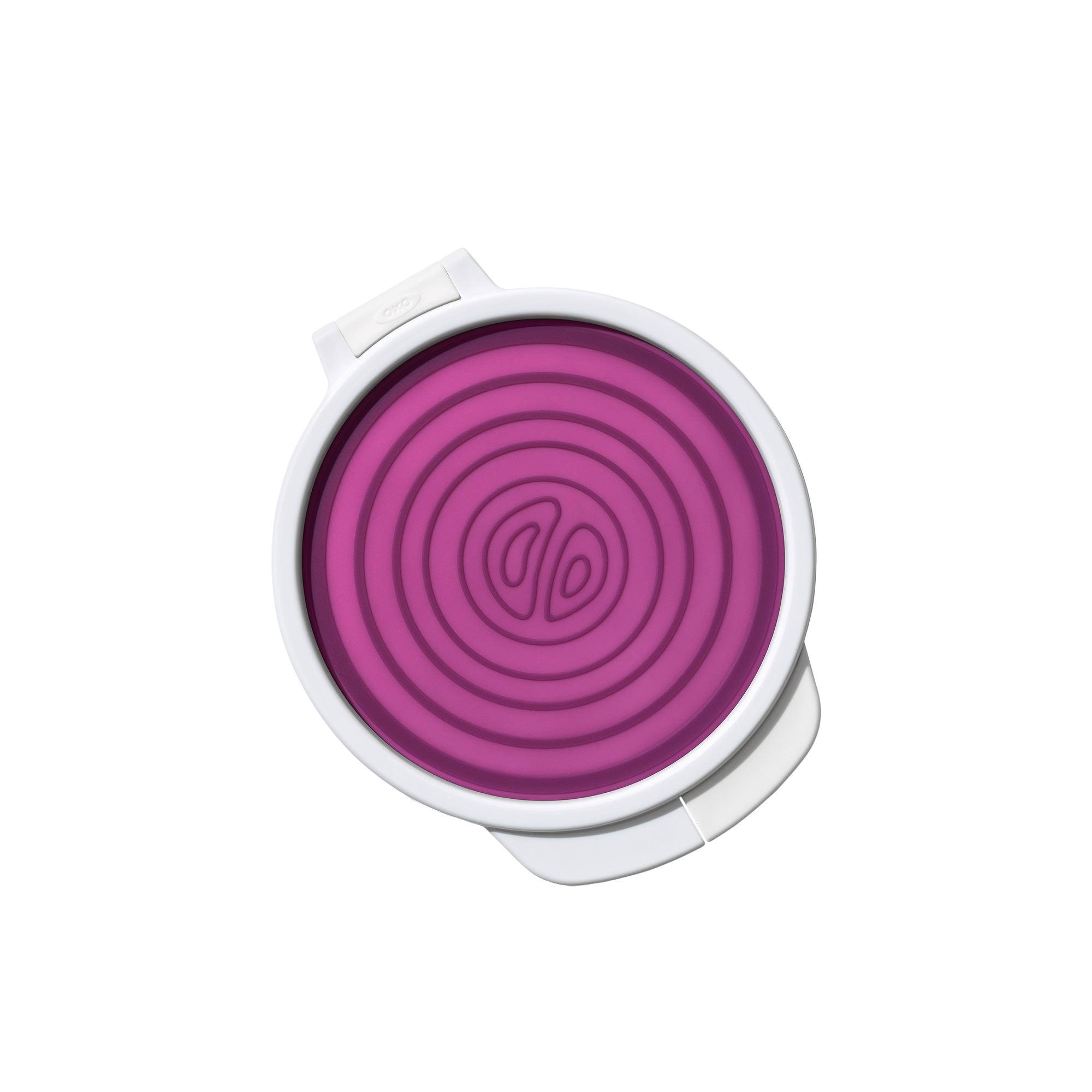 OXO Good Grips Cut & Keep Silicone Onion Saver Purple Image 1