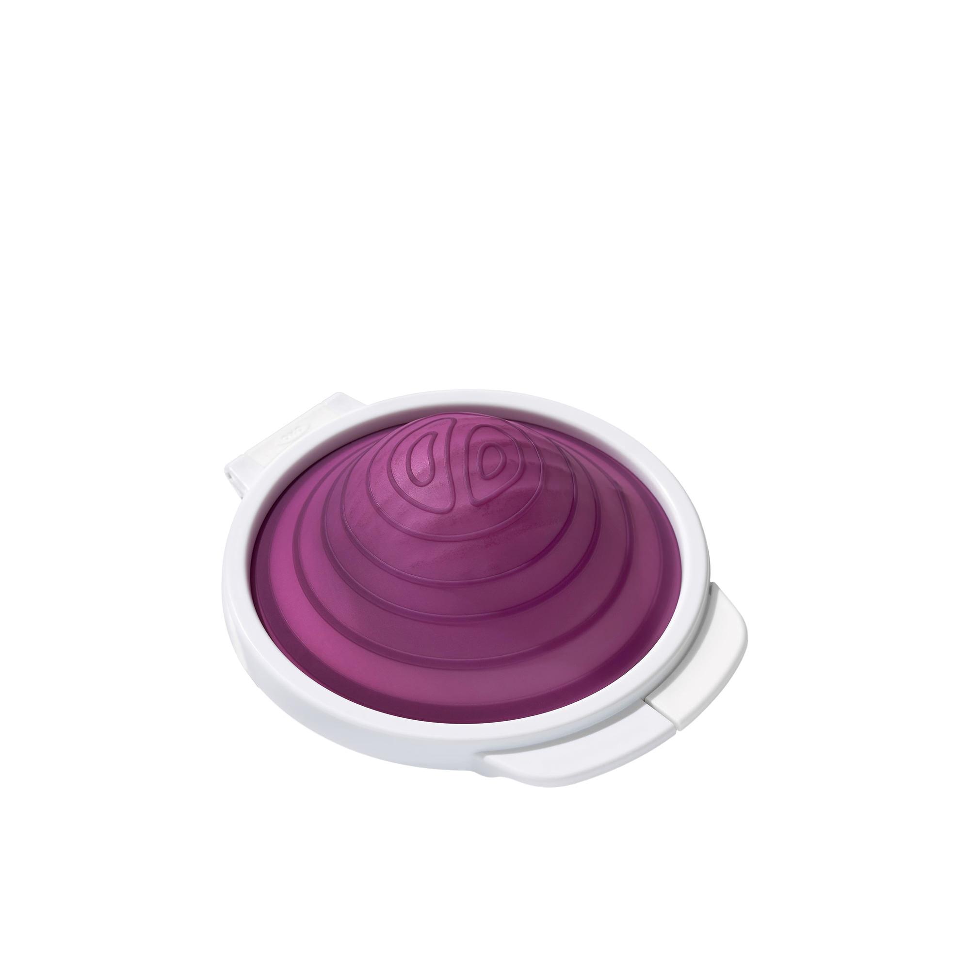 OXO Good Grips Cut & Keep Silicone Onion Saver Purple Image 2