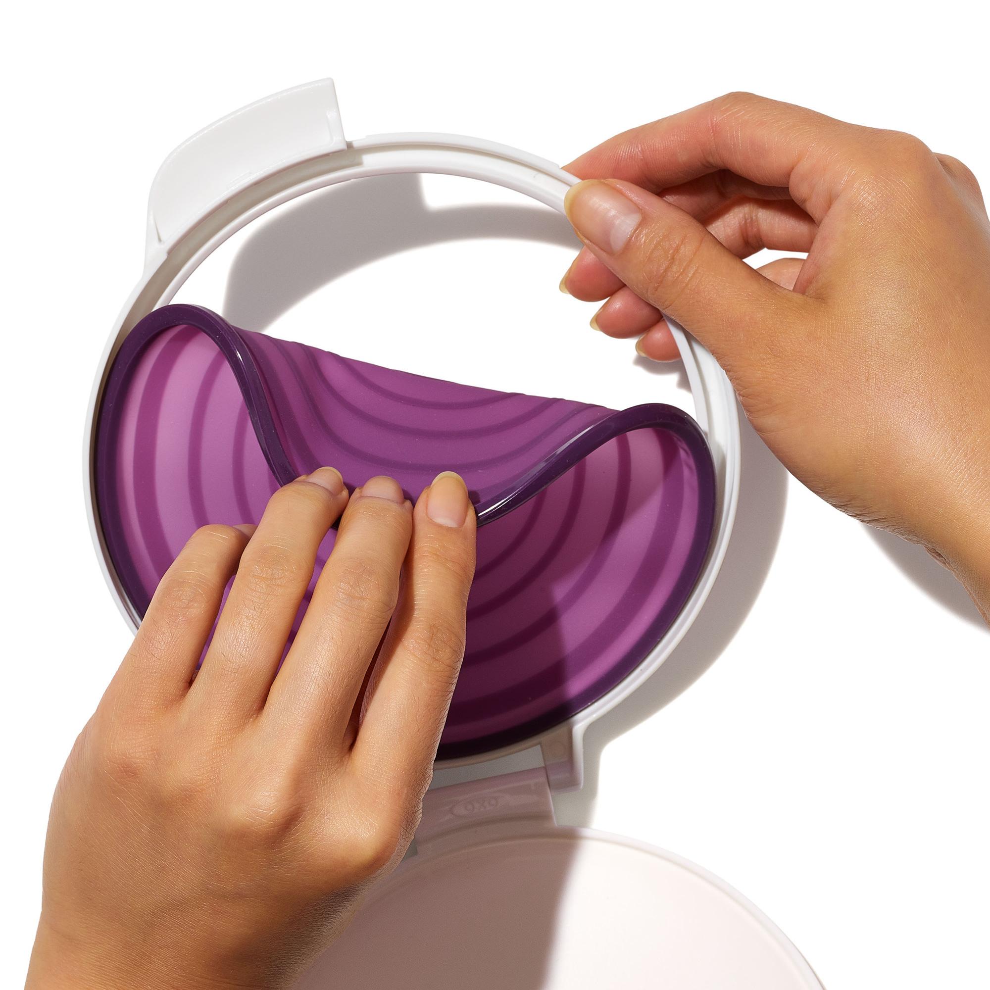 OXO Good Grips Cut & Keep Silicone Onion Saver Purple Image 5