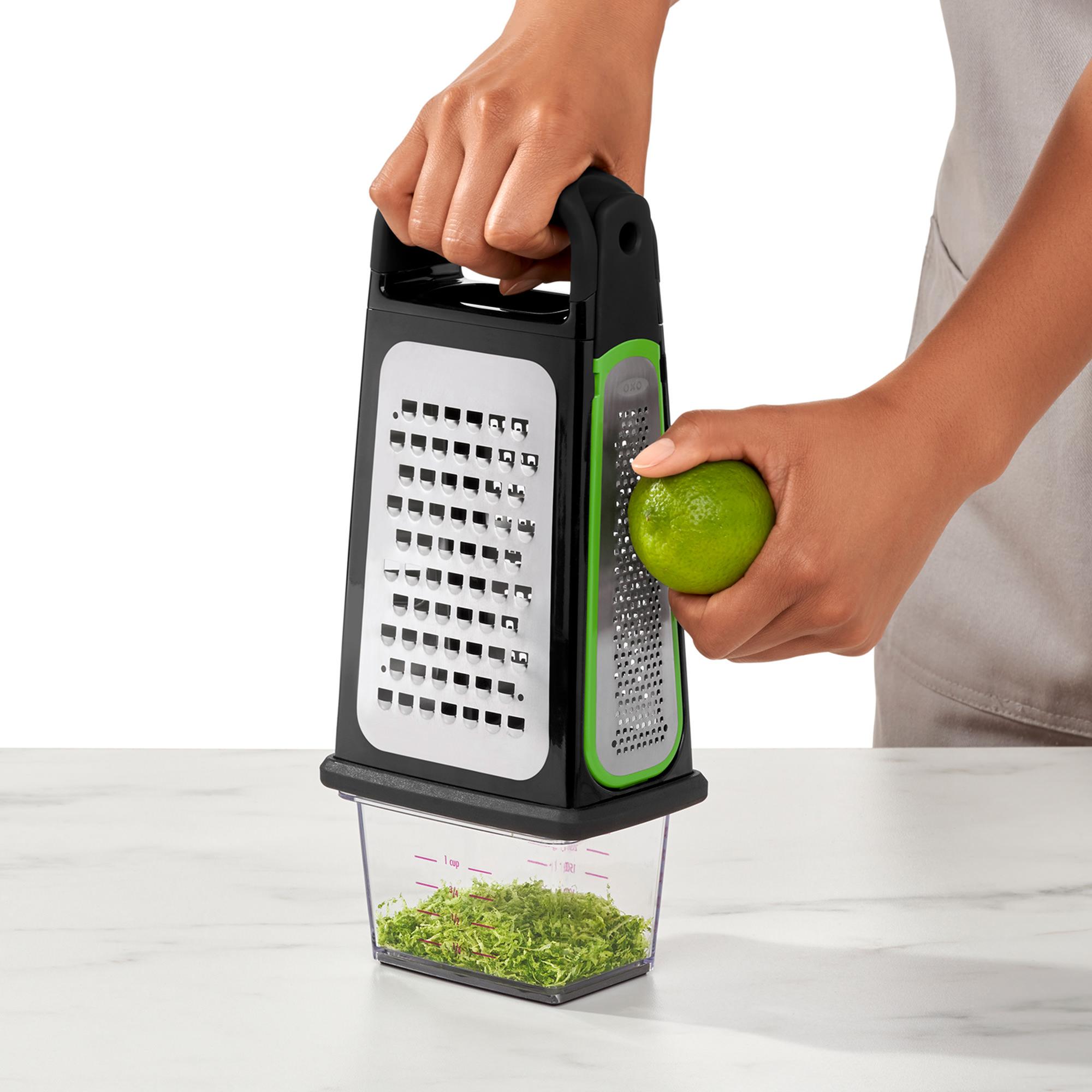 OXO Good Grips Etched Box Grater with Removable Zester Image 4